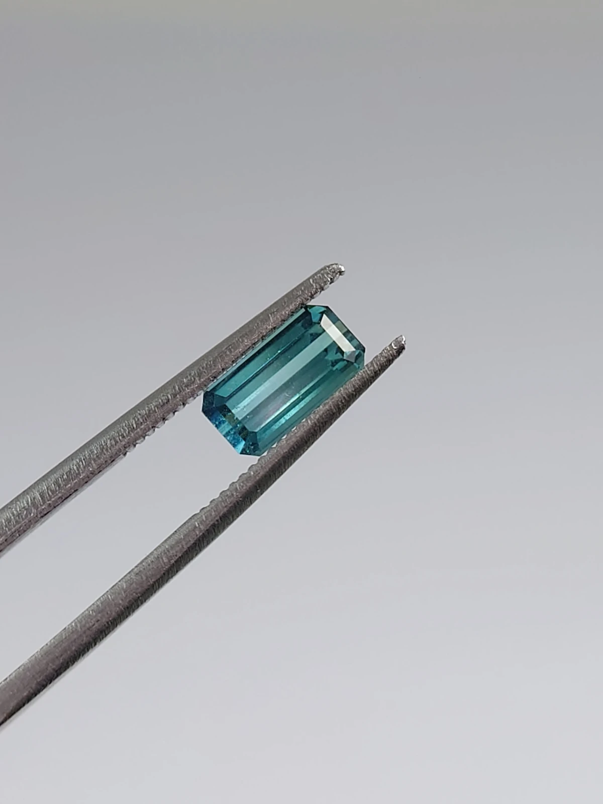 0.77ct Natural Pastel Cayan Tourmaline Emerald Cut Loose Gemstone From Afghanistan — view 3