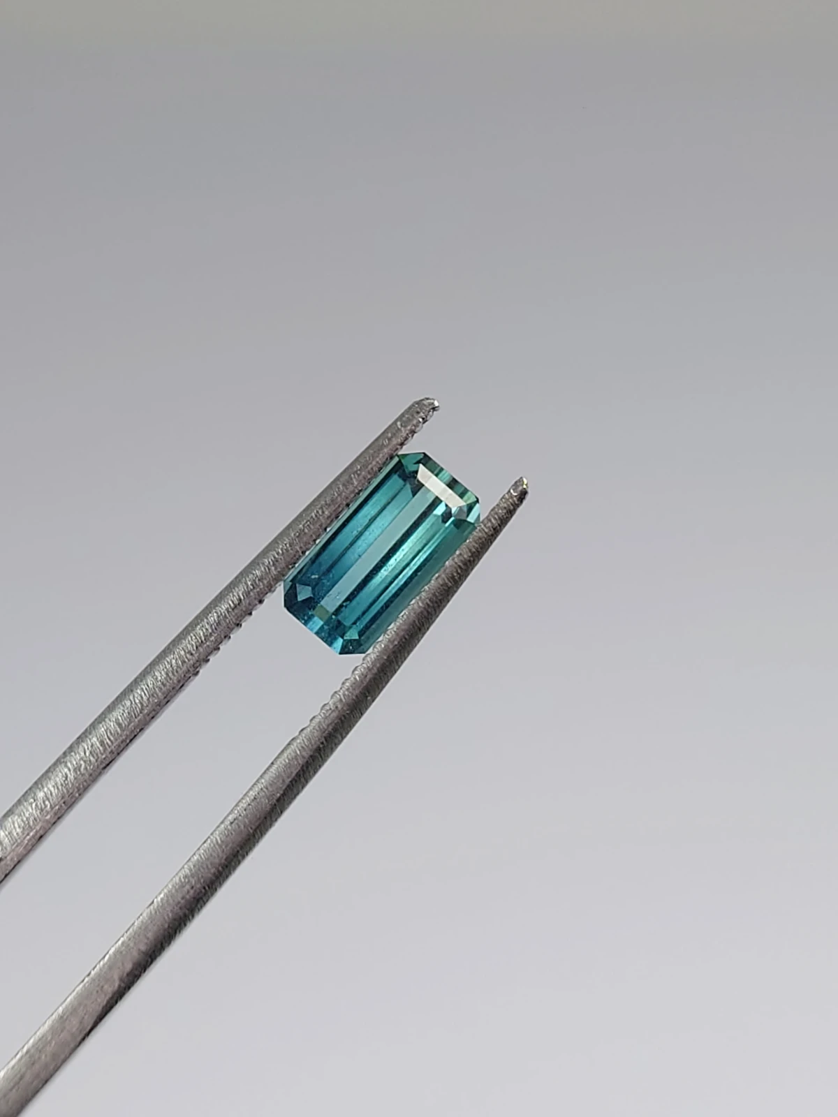 0.77ct Natural Pastel Cayan Tourmaline Emerald Cut Loose Gemstone From Afghanistan — view 4