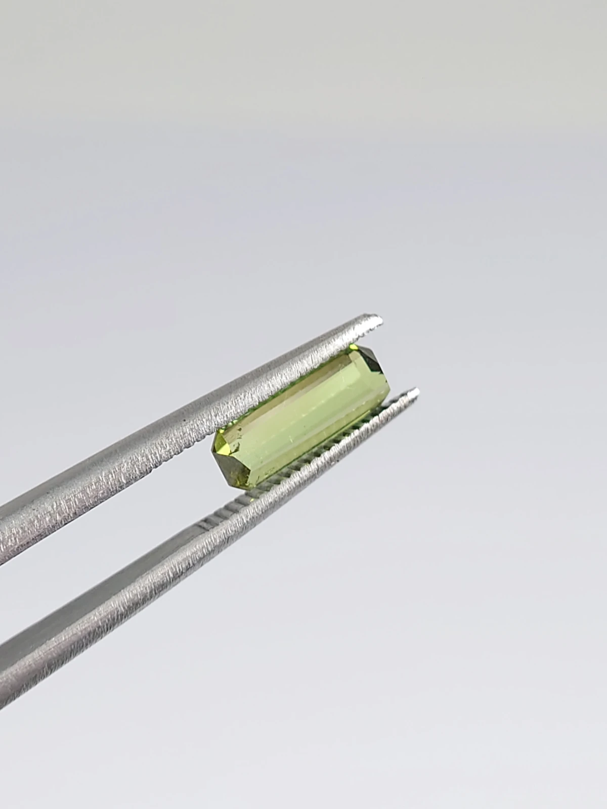 0.92ct Natural Tourmaline Grey Yellow Green Octagon Step Cut Loose gemstone From Afghanistan — view 2