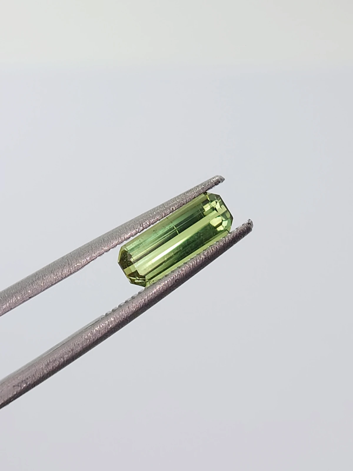 0.92ct Natural Tourmaline Grey Yellow Green Octagon Step Cut Loose gemstone From Afghanistan — view 4