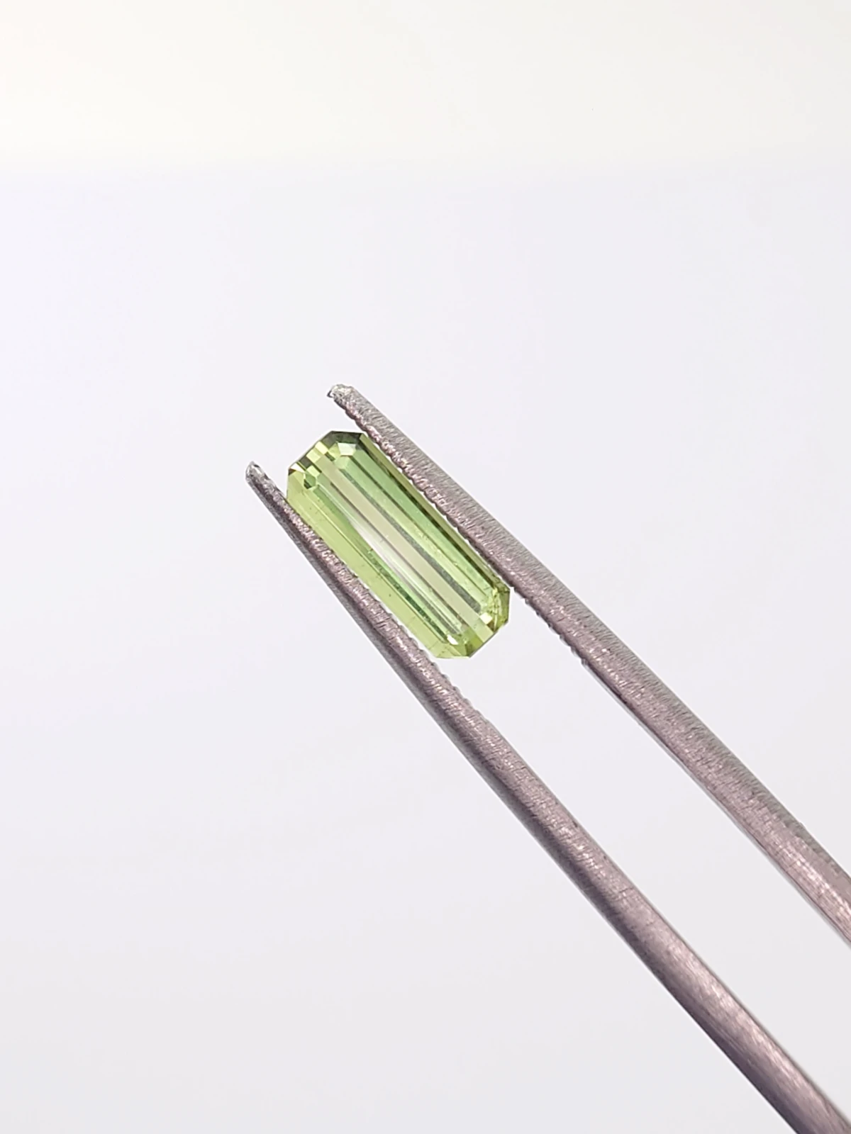 0.92ct Natural Tourmaline Grey Yellow Green Octagon Step Cut Loose gemstone From Afghanistan — view 5