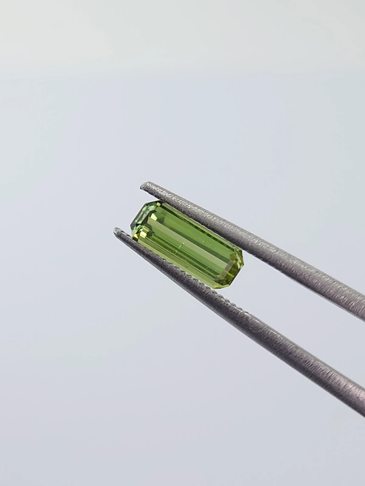 0.92ct Natural Tourmaline Grey Yellow Green Octagon Step Cut Loose gemstone From Afghanistan — view 6