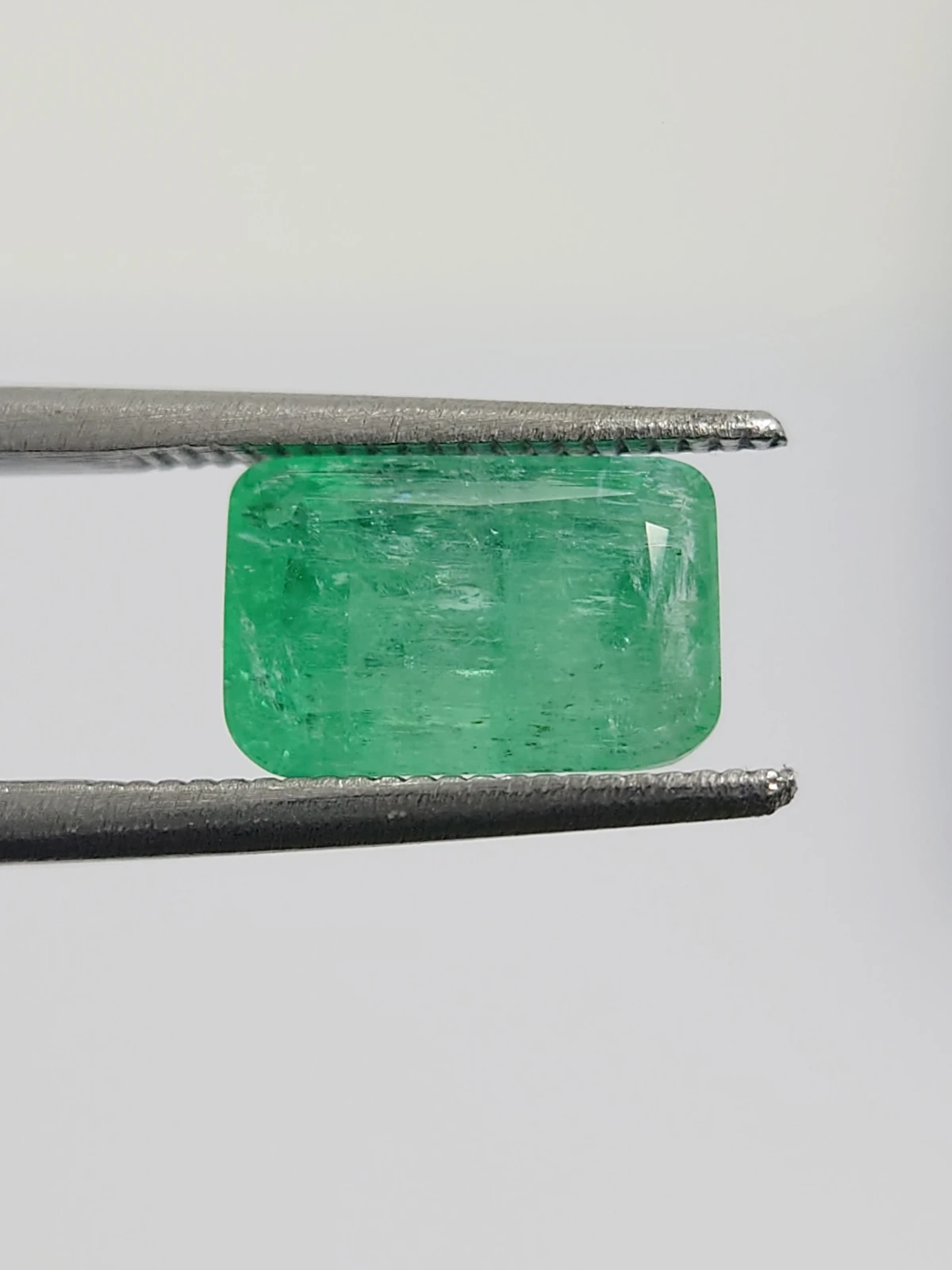2.5ct Natural Emerald Octagon Cut Loose Gemstone From Panjshir Afghanistan — view 3