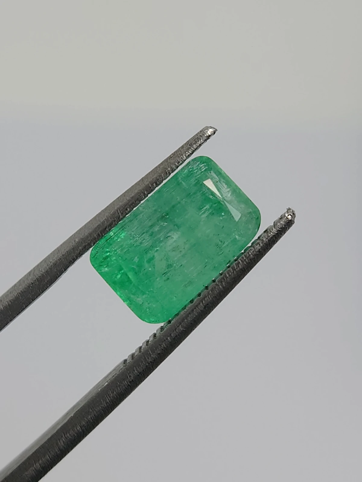2.5ct Natural Emerald Octagon Cut Loose Gemstone From Panjshir Afghanistan — view 6