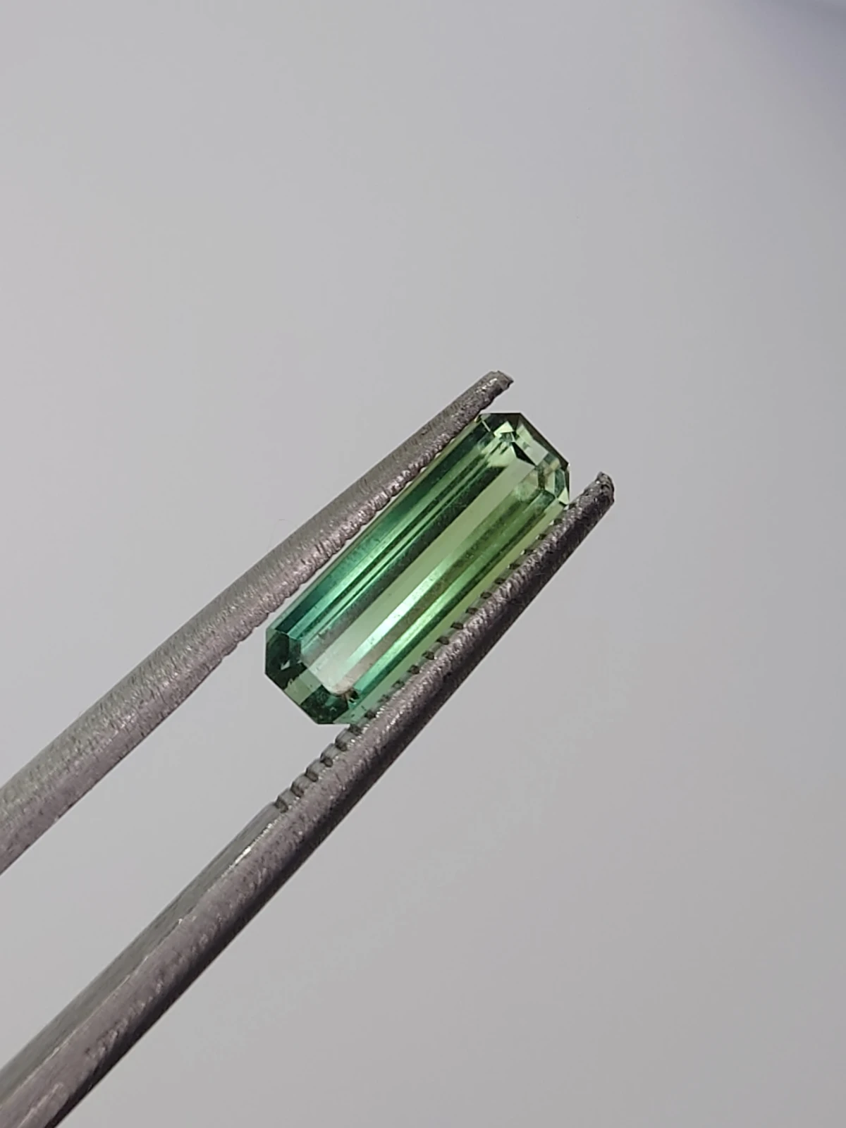 0.77CT Natural Green Tourmaline Emerald Cut Loose Gemstone From Afghanistan — view 1