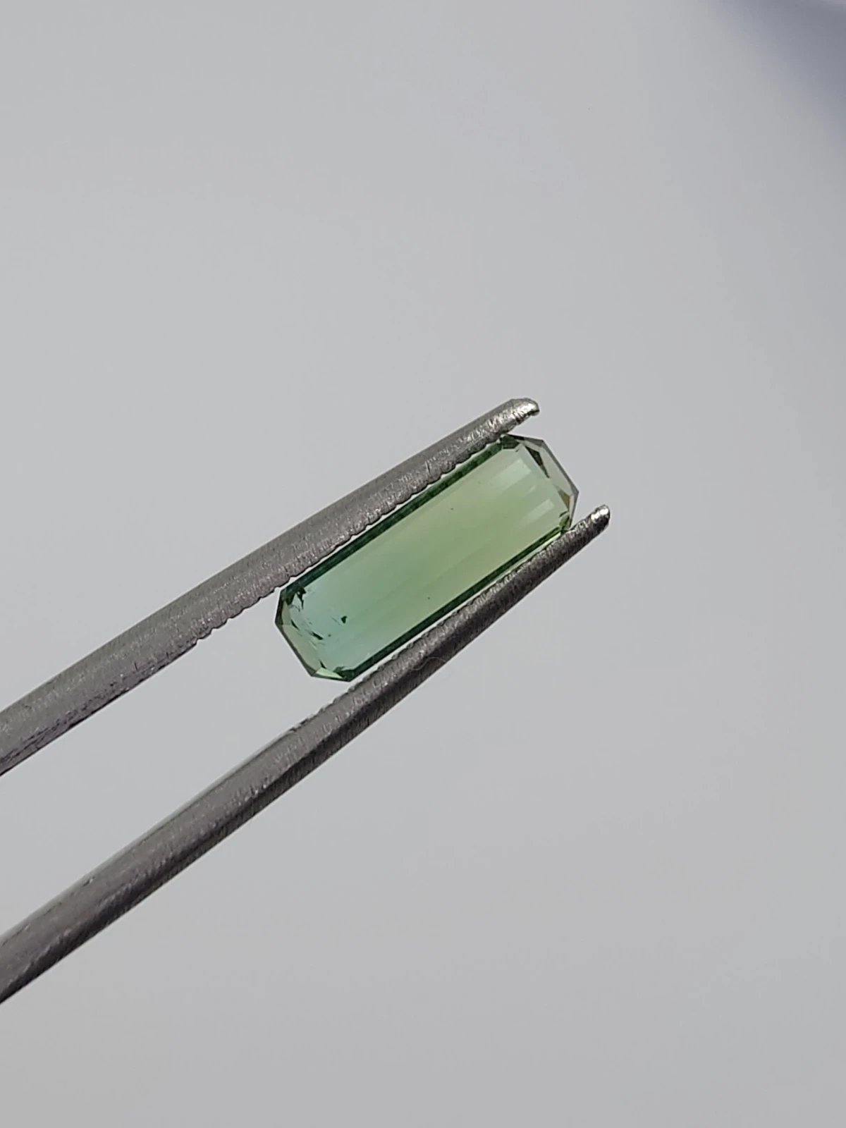 0.77CT Natural Green Tourmaline Emerald Cut Loose Gemstone From Afghanistan — view 3