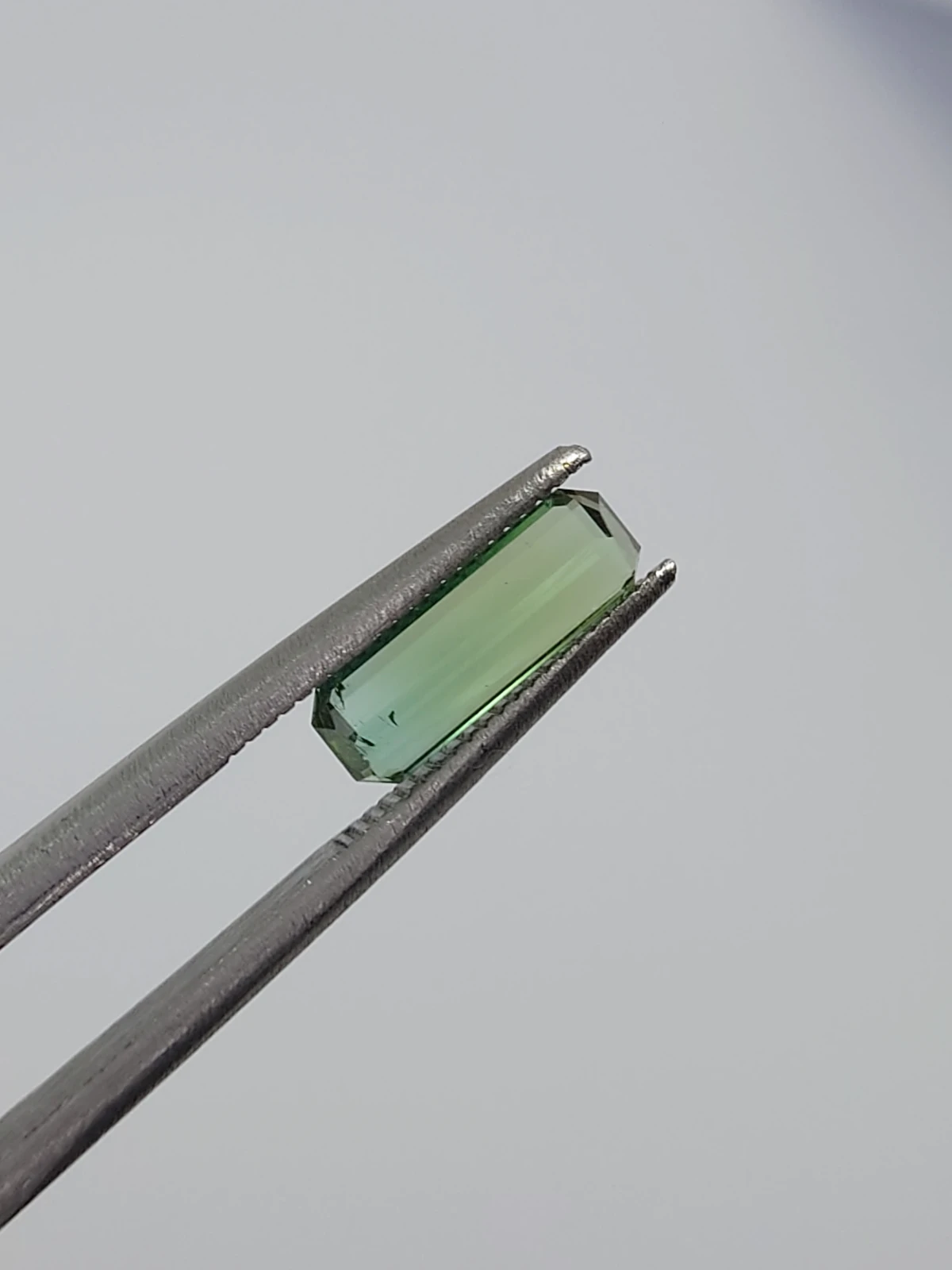 0.77CT Natural Green Tourmaline Emerald Cut Loose Gemstone From Afghanistan — view 4