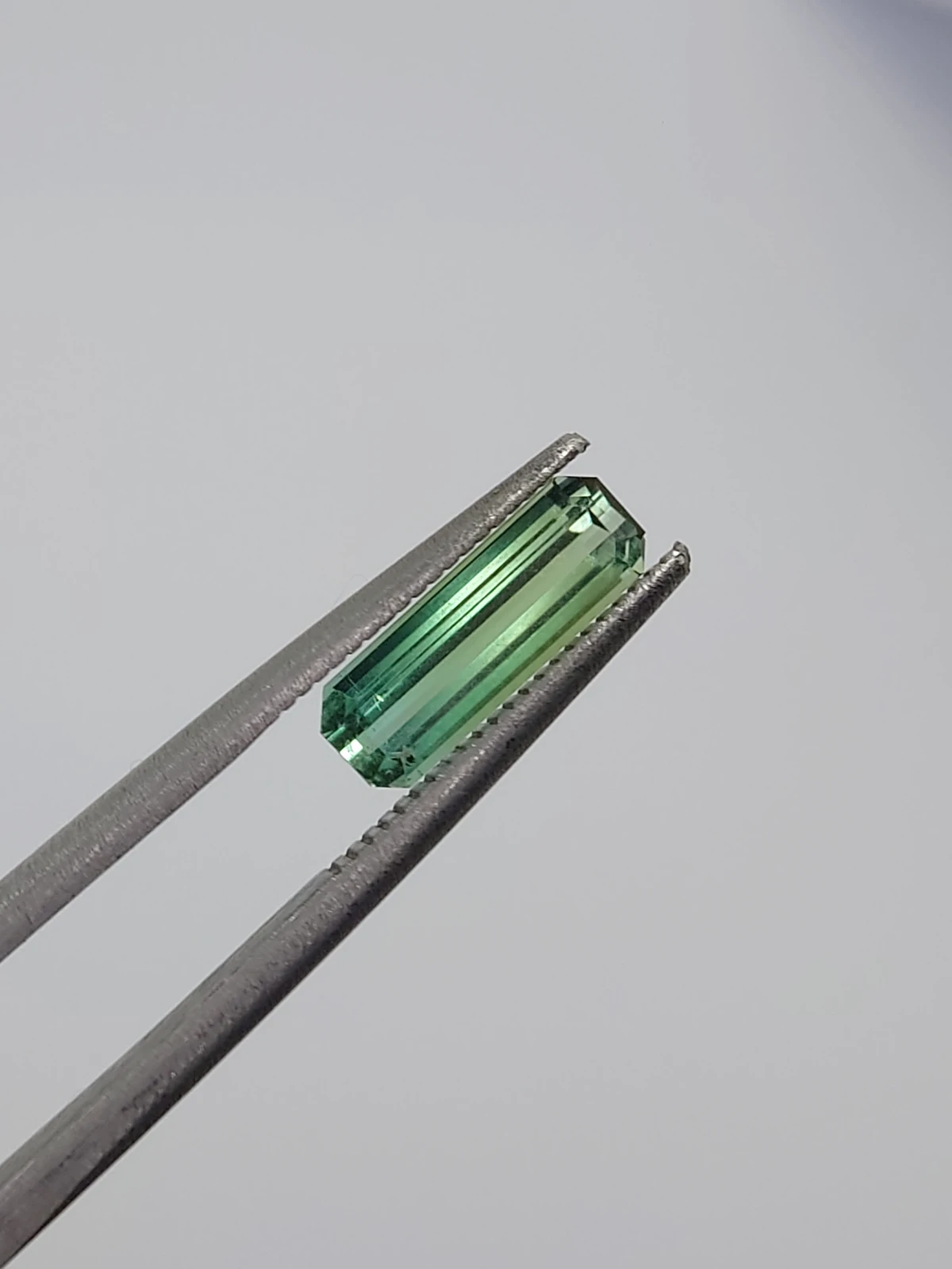 0.77CT Natural Green Tourmaline Emerald Cut Loose Gemstone From Afghanistan — view 5