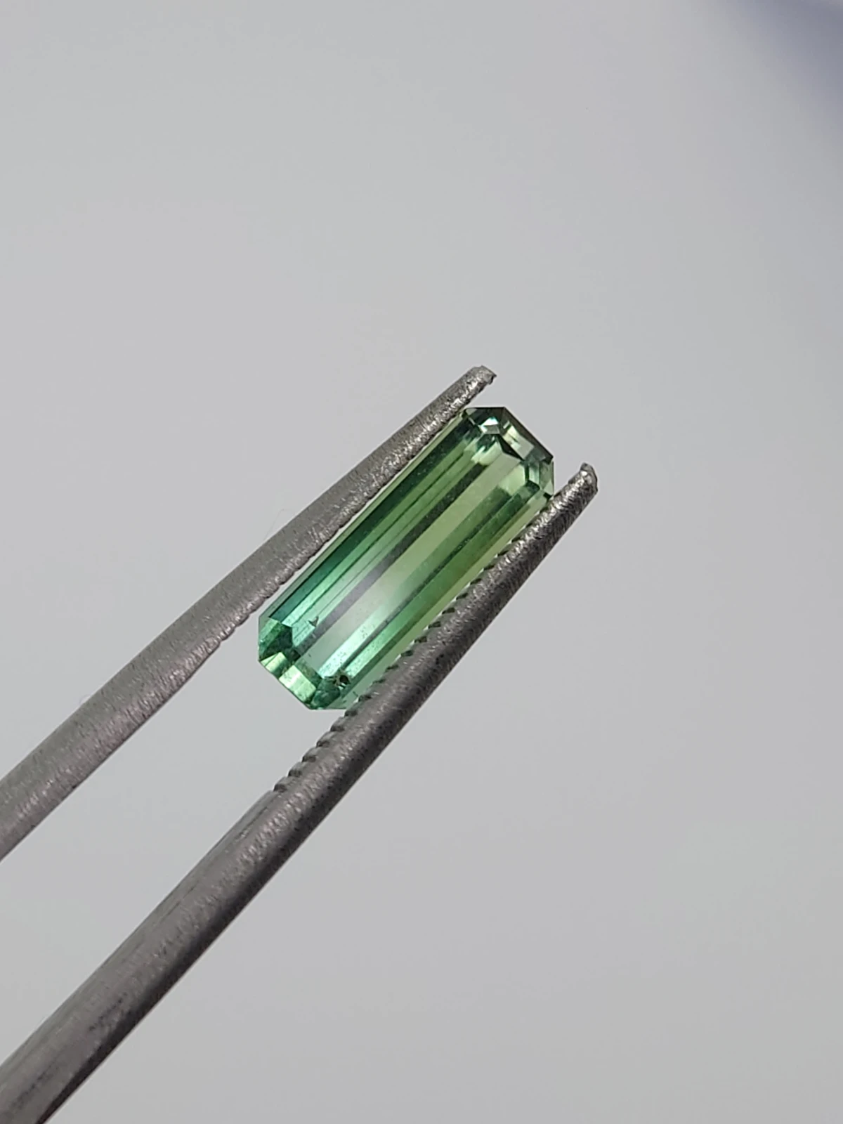 0.77CT Natural Green Tourmaline Emerald Cut Loose Gemstone From Afghanistan — view 6