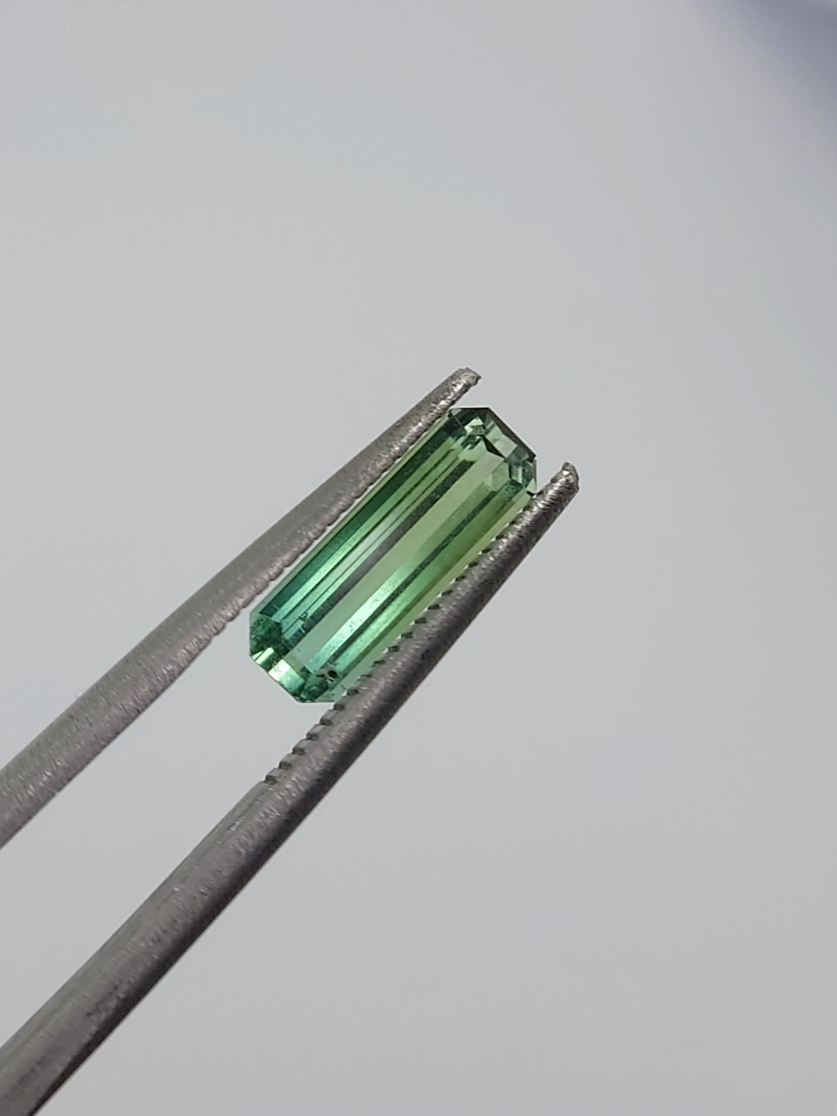 0.77CT Natural Green Tourmaline Emerald Cut Loose Gemstone From Afghanistan — view 7
