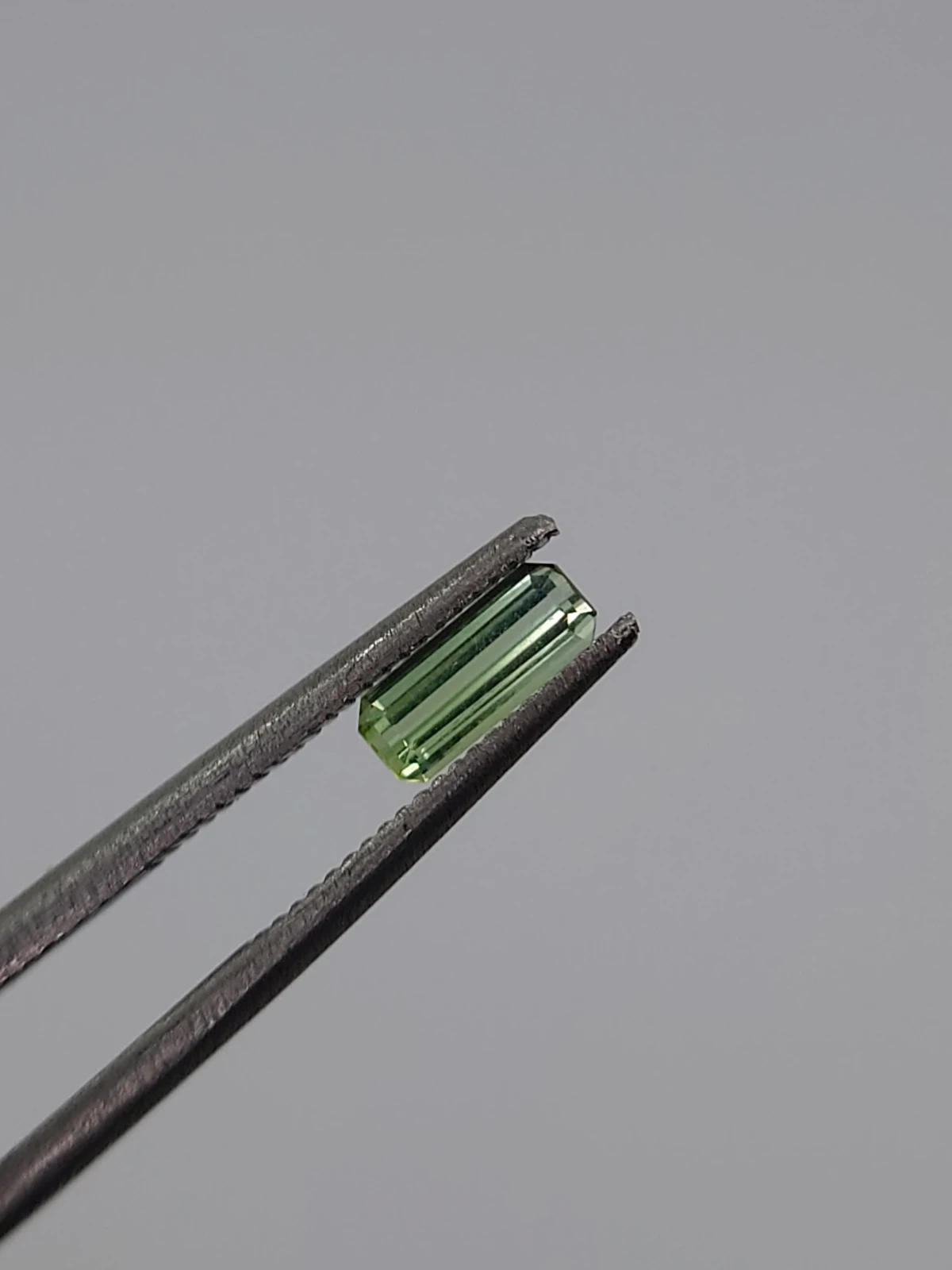 1ct Natural Green Tourmaline Emerald Cut Loose Gemstone from Afghanistan — view 1