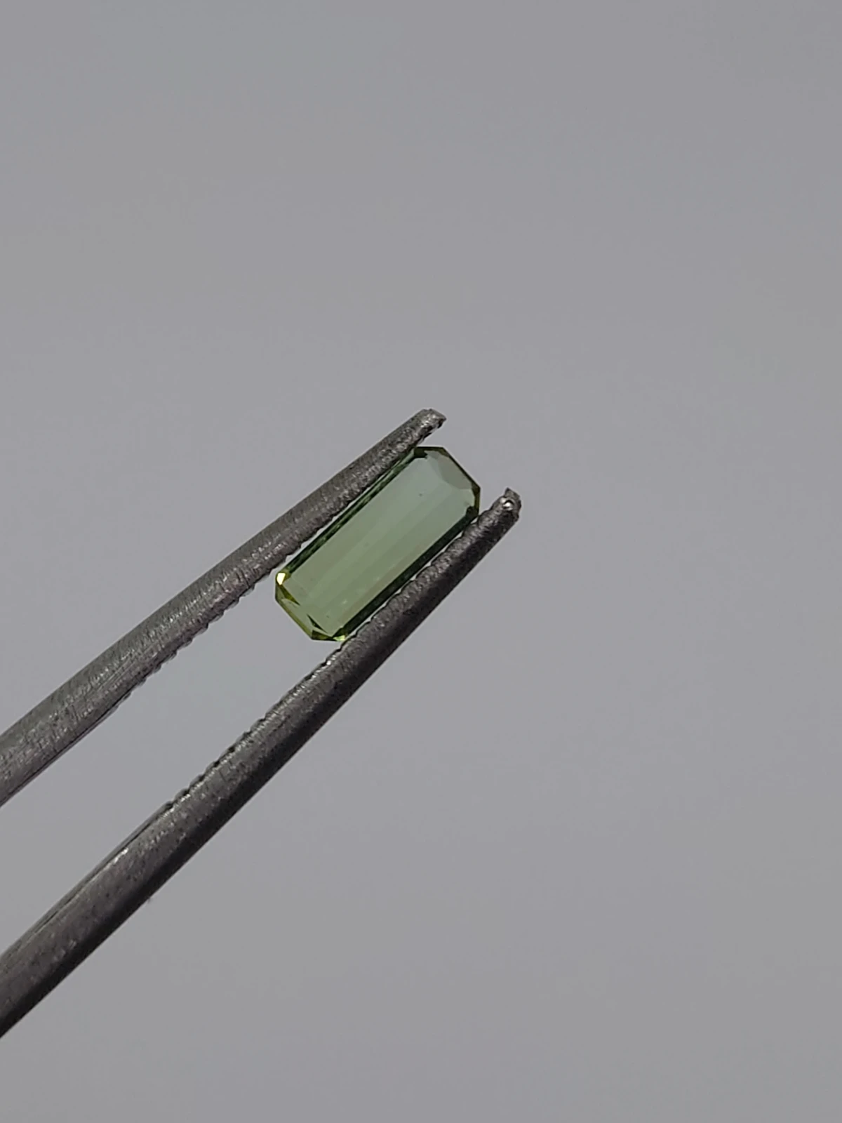 1ct Natural Green Tourmaline Emerald Cut Loose Gemstone from Afghanistan — view 2