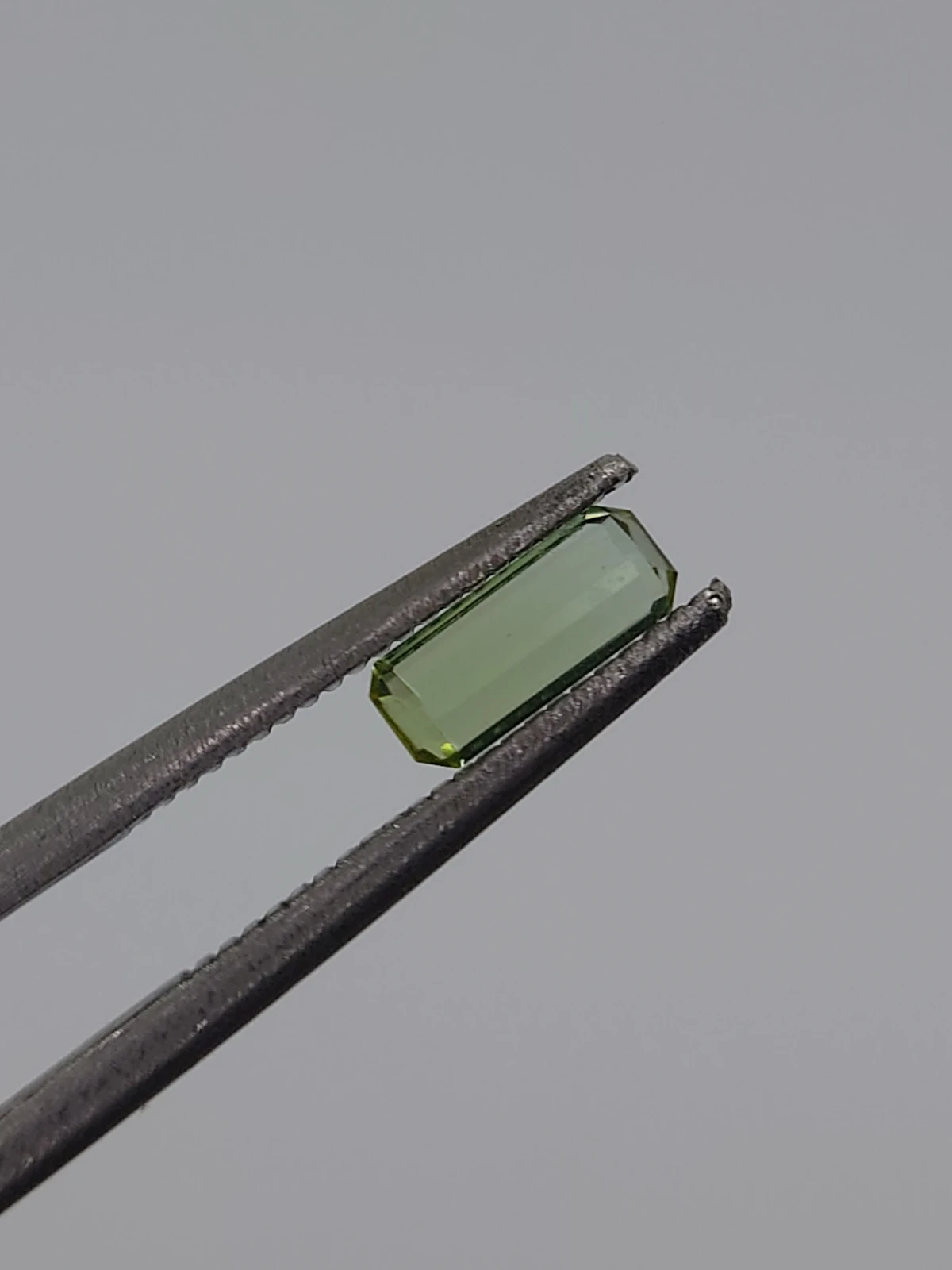 1ct Natural Green Tourmaline Emerald Cut Loose Gemstone from Afghanistan — view 3
