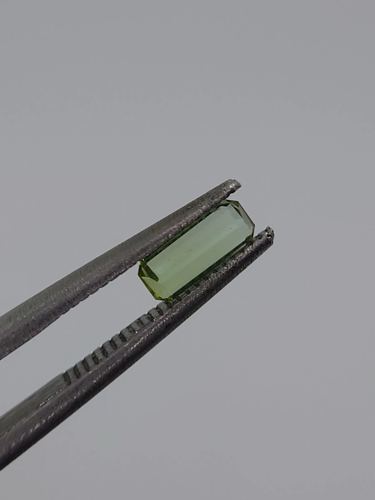 1ct Natural Green Tourmaline Emerald Cut Loose Gemstone from Afghanistan — view 4