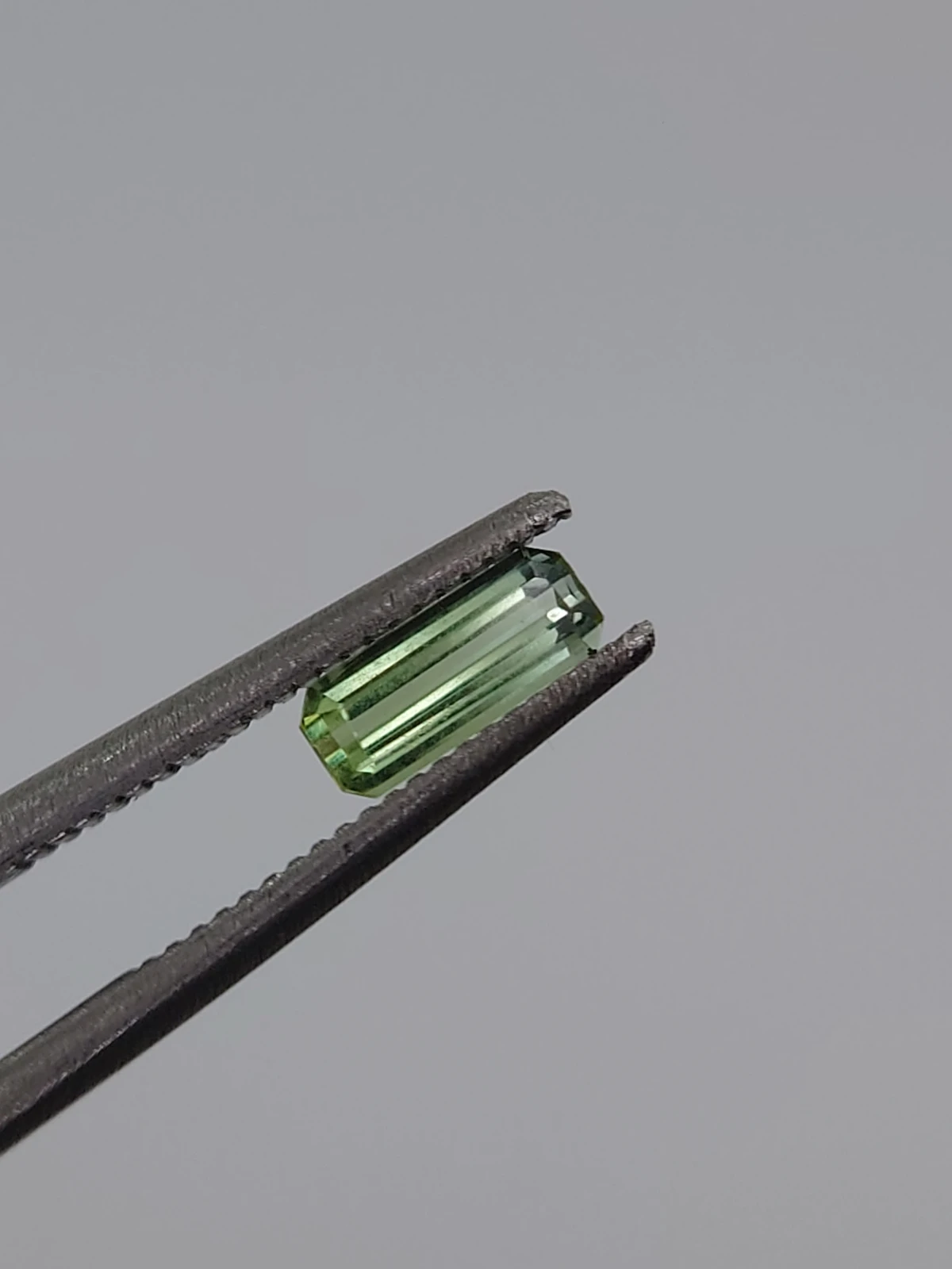 1ct Natural Green Tourmaline Emerald Cut Loose Gemstone from Afghanistan — view 6