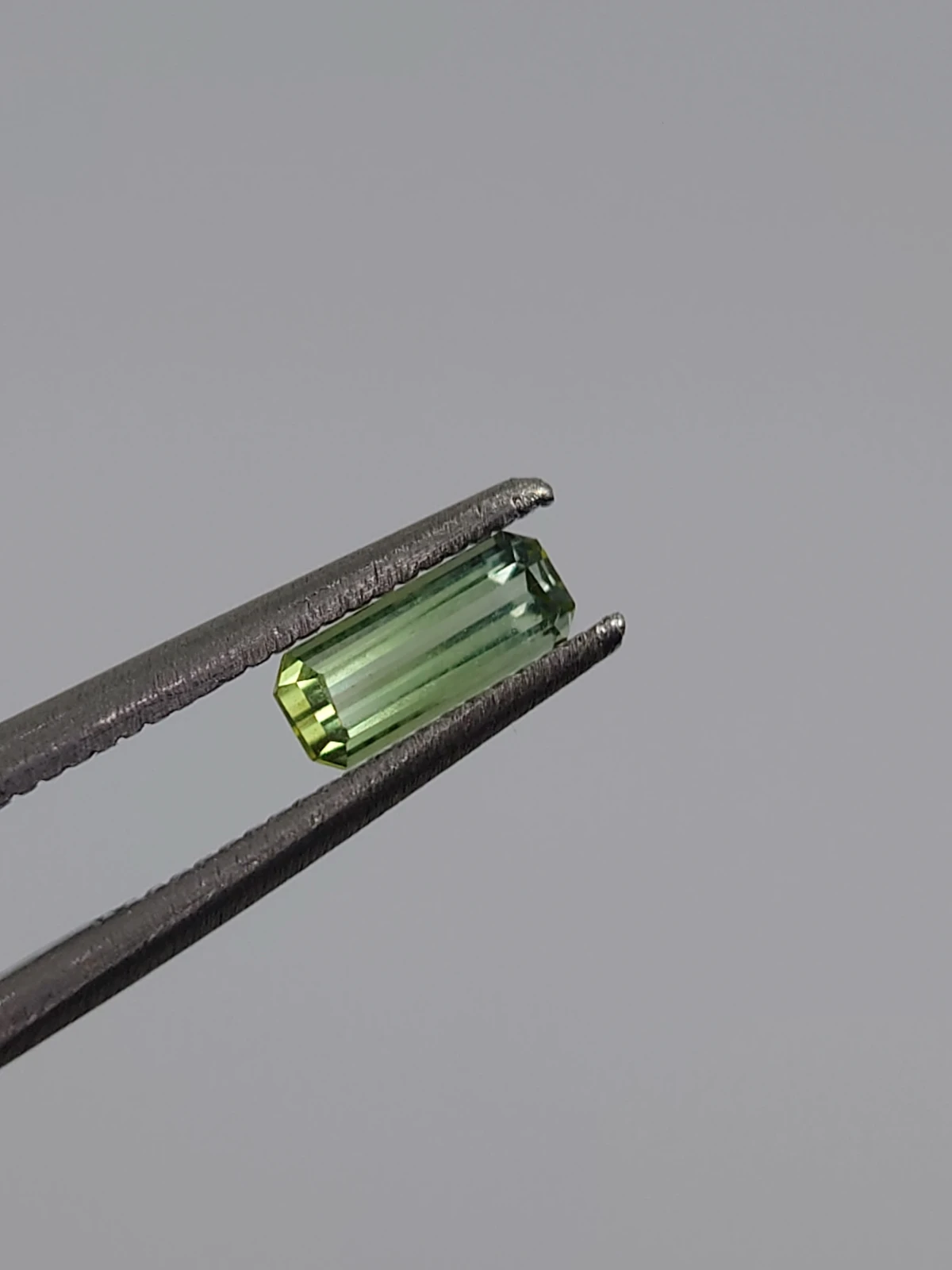 1ct Natural Green Tourmaline Emerald Cut Loose Gemstone from Afghanistan — view 7