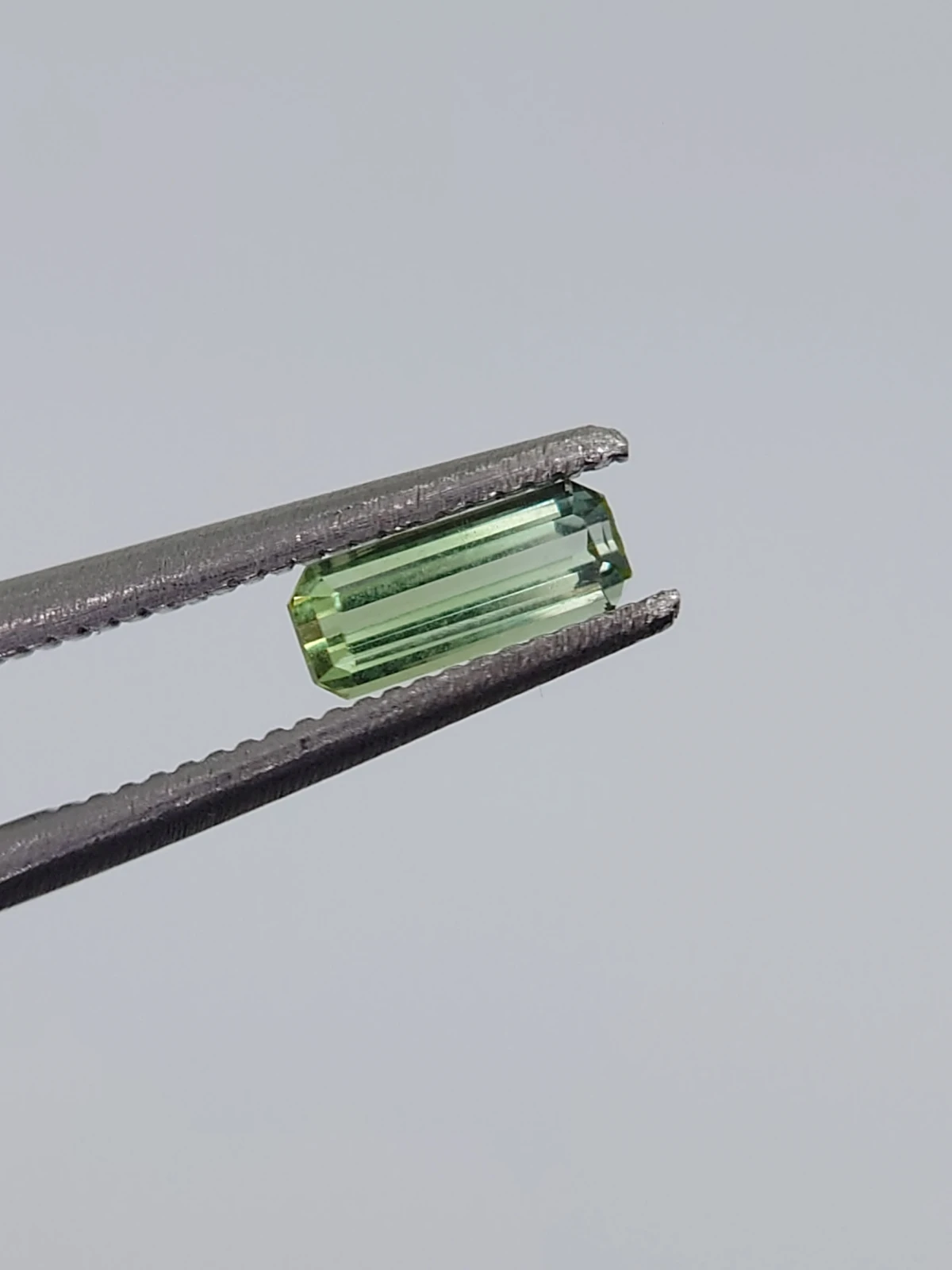 1ct Natural Green Tourmaline Emerald Cut Loose Gemstone from Afghanistan — view 8