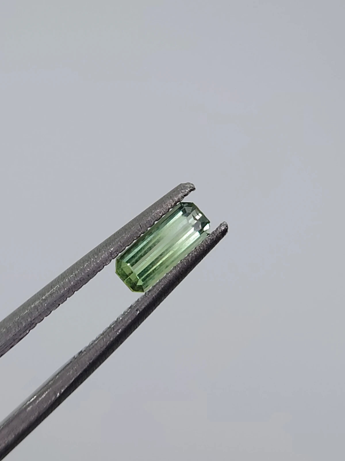 1ct Natural Green Tourmaline Emerald Cut Loose Gemstone from Afghanistan — view 9