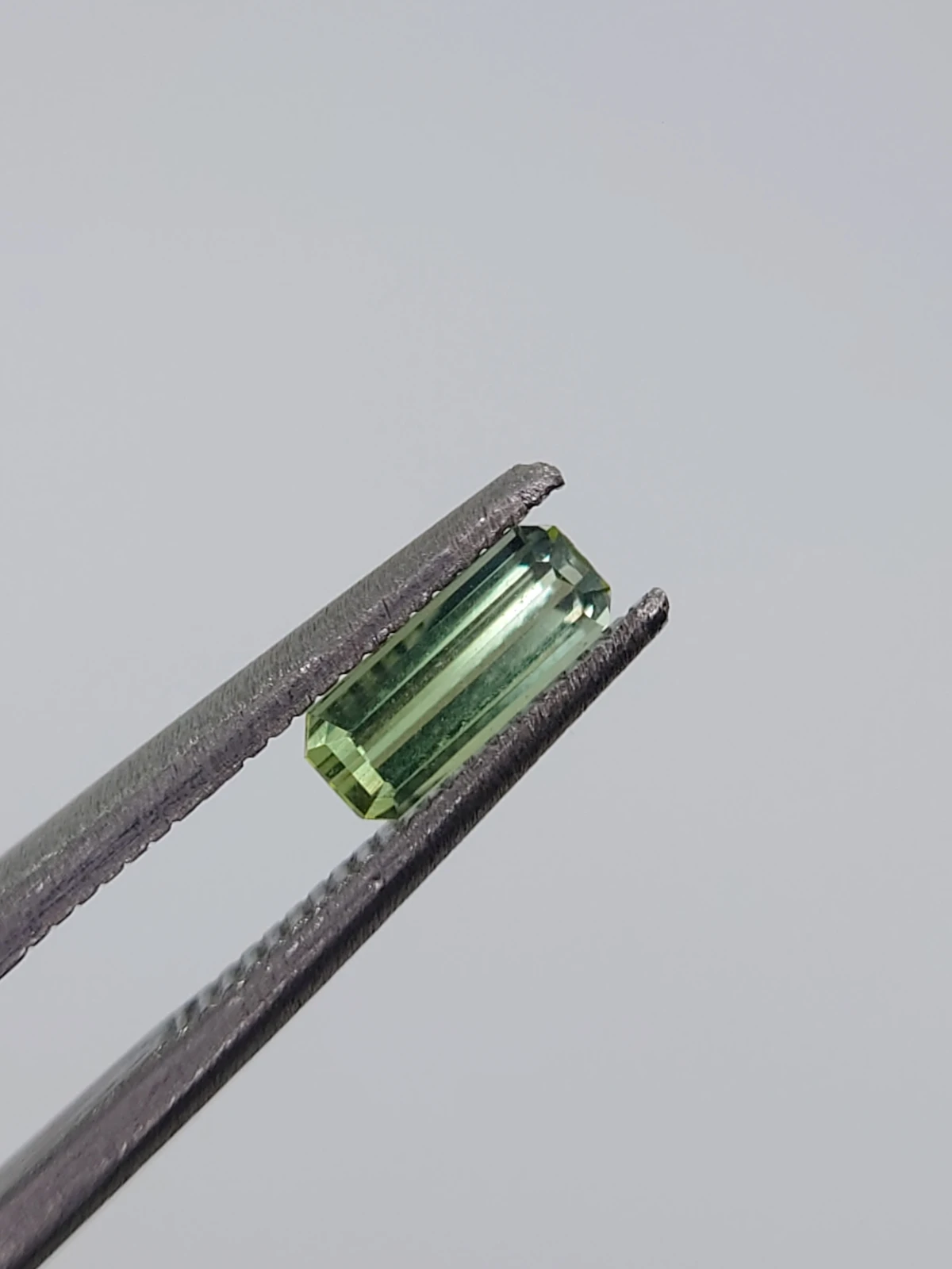 1ct Natural Green Tourmaline Emerald Cut Loose Gemstone from Afghanistan — view 10