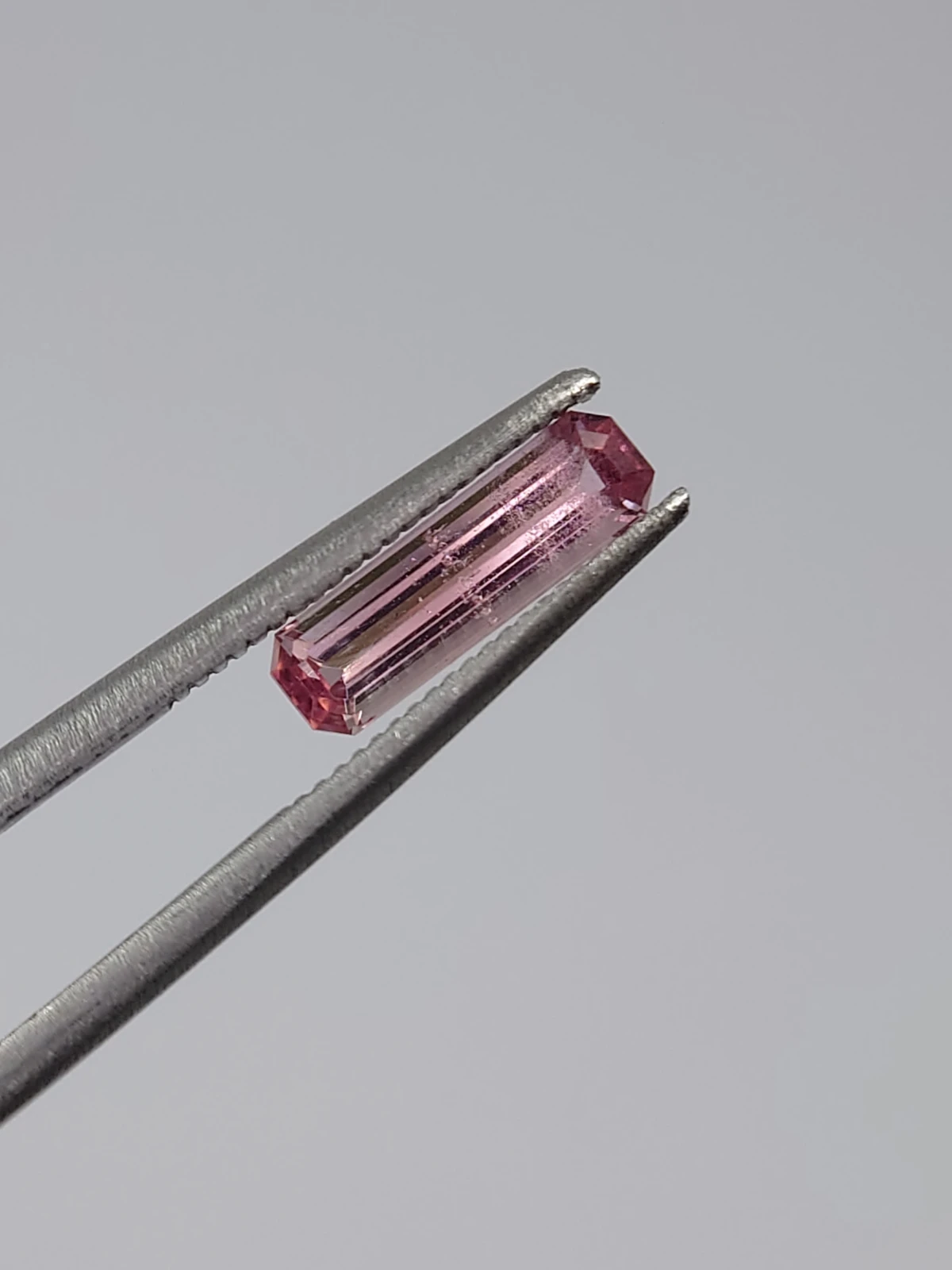 0.80ct Natural Pink Tourmaline Emerald Cut Loose Gemstone from Afghanistan — view 1