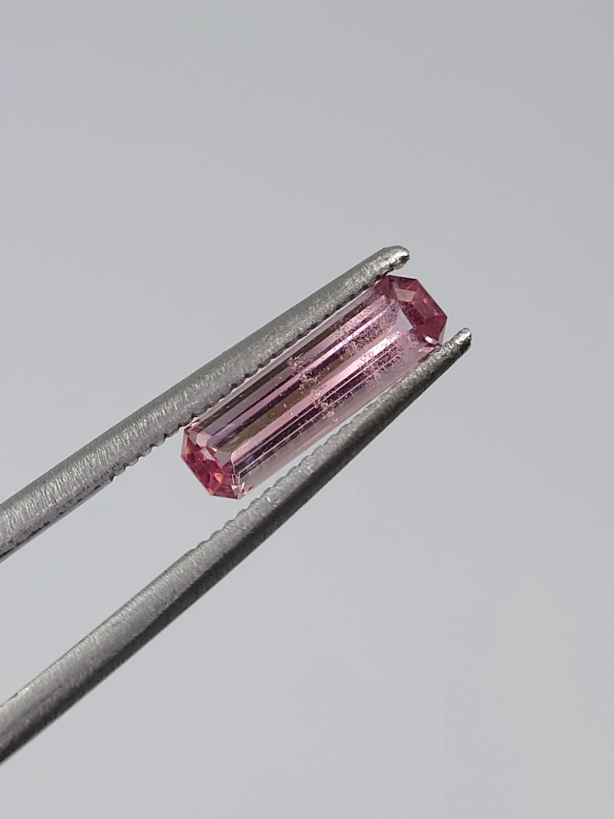0.80ct Natural Pink Tourmaline Emerald Cut Loose Gemstone from Afghanistan — view 2