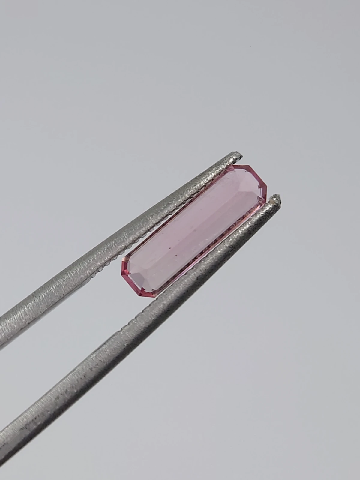0.80ct Natural Pink Tourmaline Emerald Cut Loose Gemstone from Afghanistan — view 3
