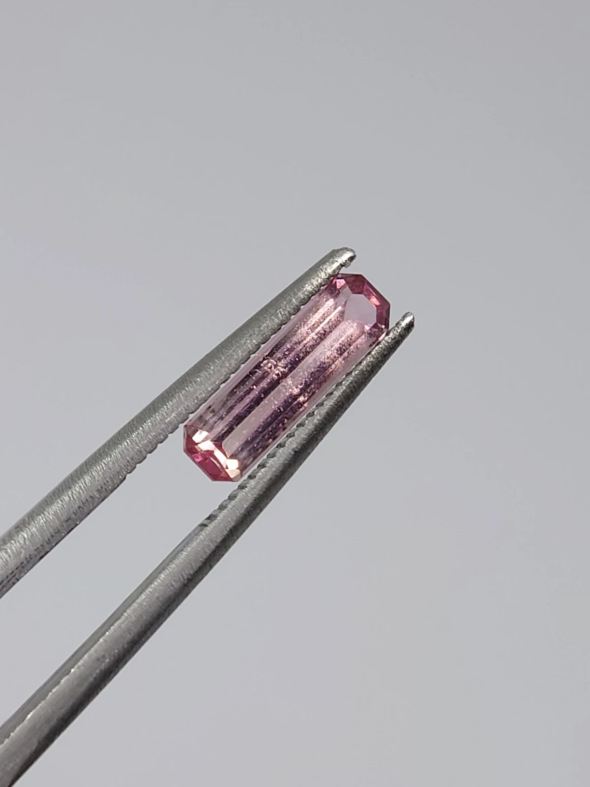 0.80ct Natural Pink Tourmaline Emerald Cut Loose Gemstone from Afghanistan — view 6