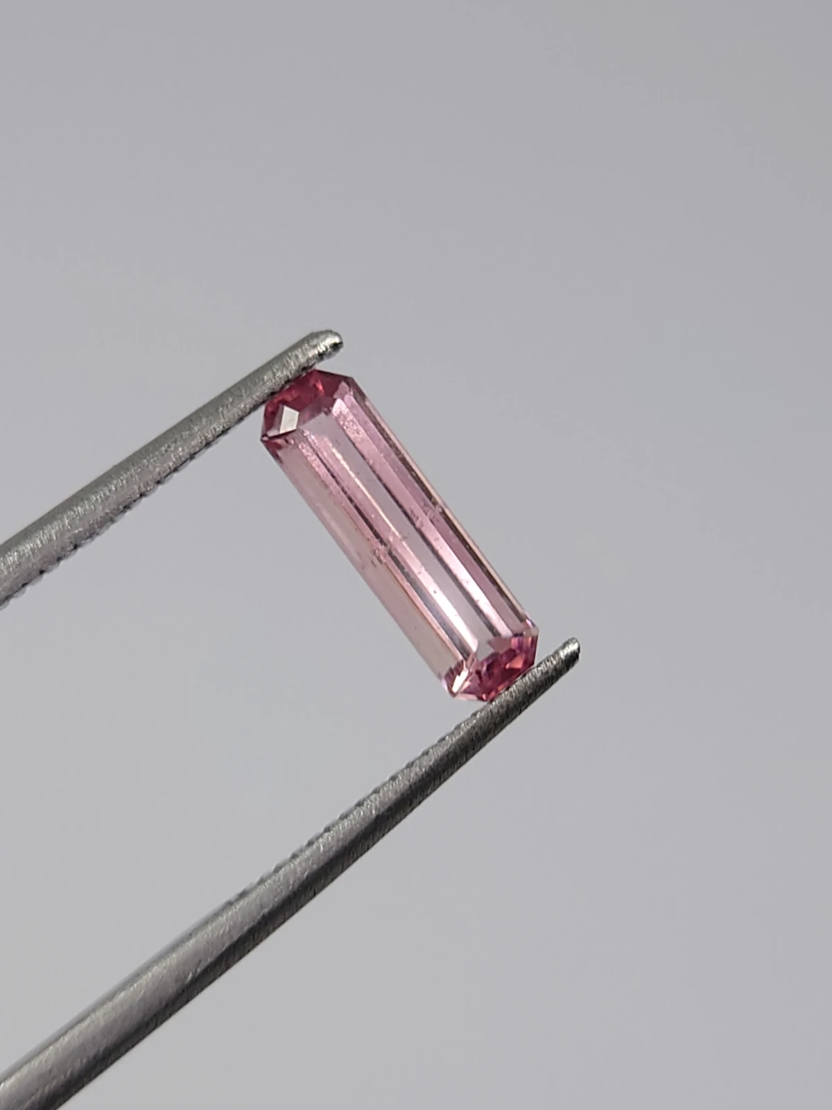 0.80ct Natural Pink Tourmaline Emerald Cut Loose Gemstone from Afghanistan — view 7