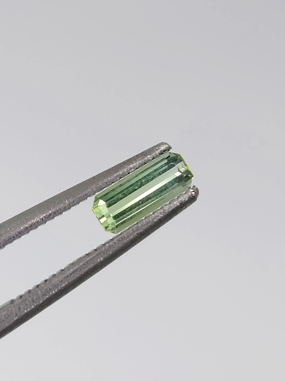 0.35ct Natural Grey Green Tourmaline Octagon Cut Loose Gemstone From Afghanistan — view 2