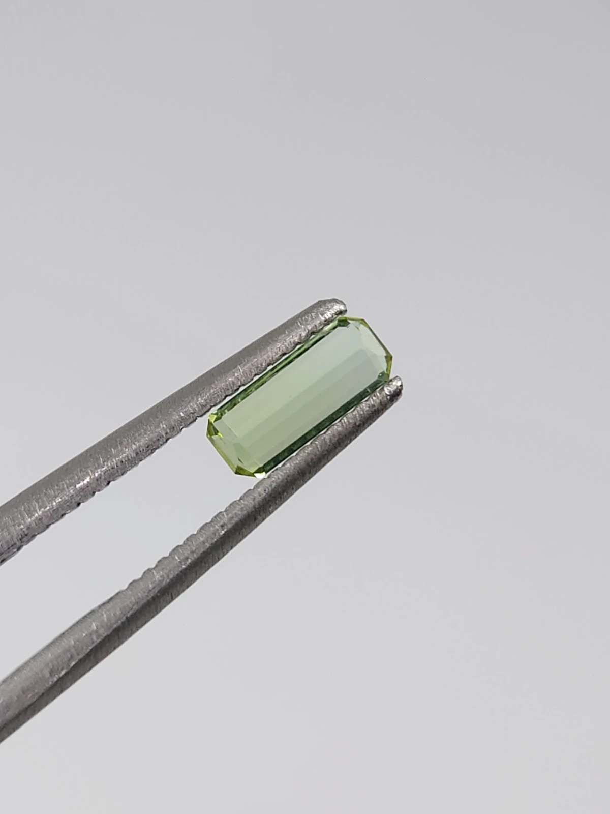0.35ct Natural Grey Green Tourmaline Octagon Cut Loose Gemstone From Afghanistan — view 3
