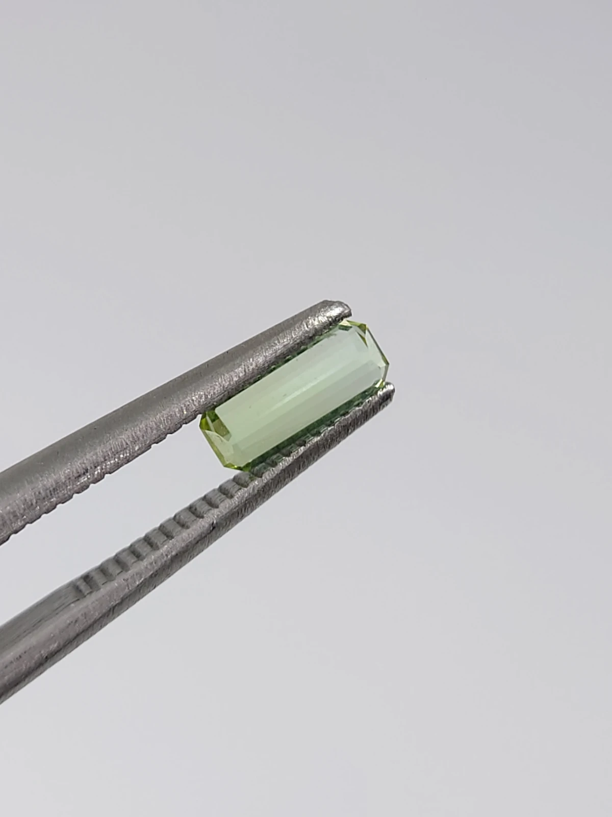 0.35ct Natural Grey Green Tourmaline Octagon Cut Loose Gemstone From Afghanistan — view 4