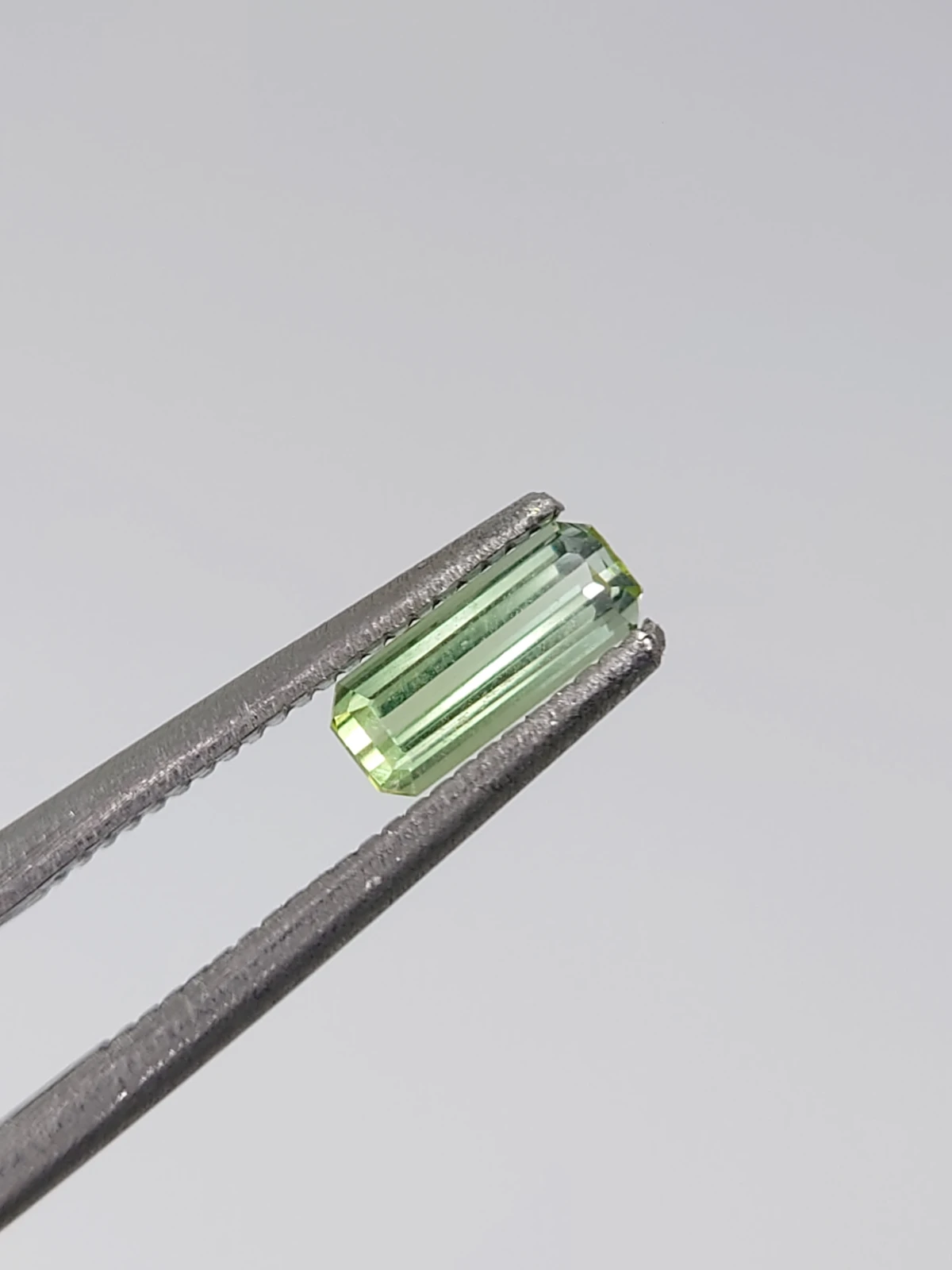 0.35ct Natural Grey Green Tourmaline Octagon Cut Loose Gemstone From Afghanistan — view 5