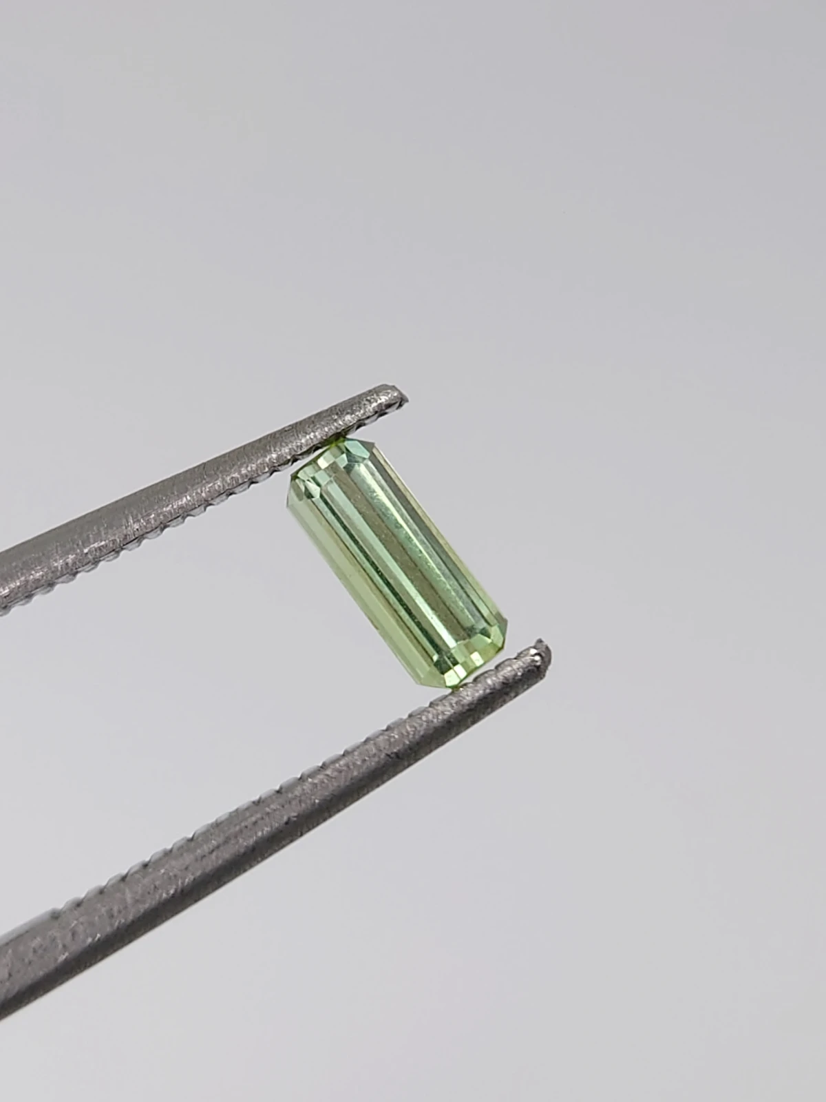 0.35ct Natural Grey Green Tourmaline Octagon Cut Loose Gemstone From Afghanistan — view 6