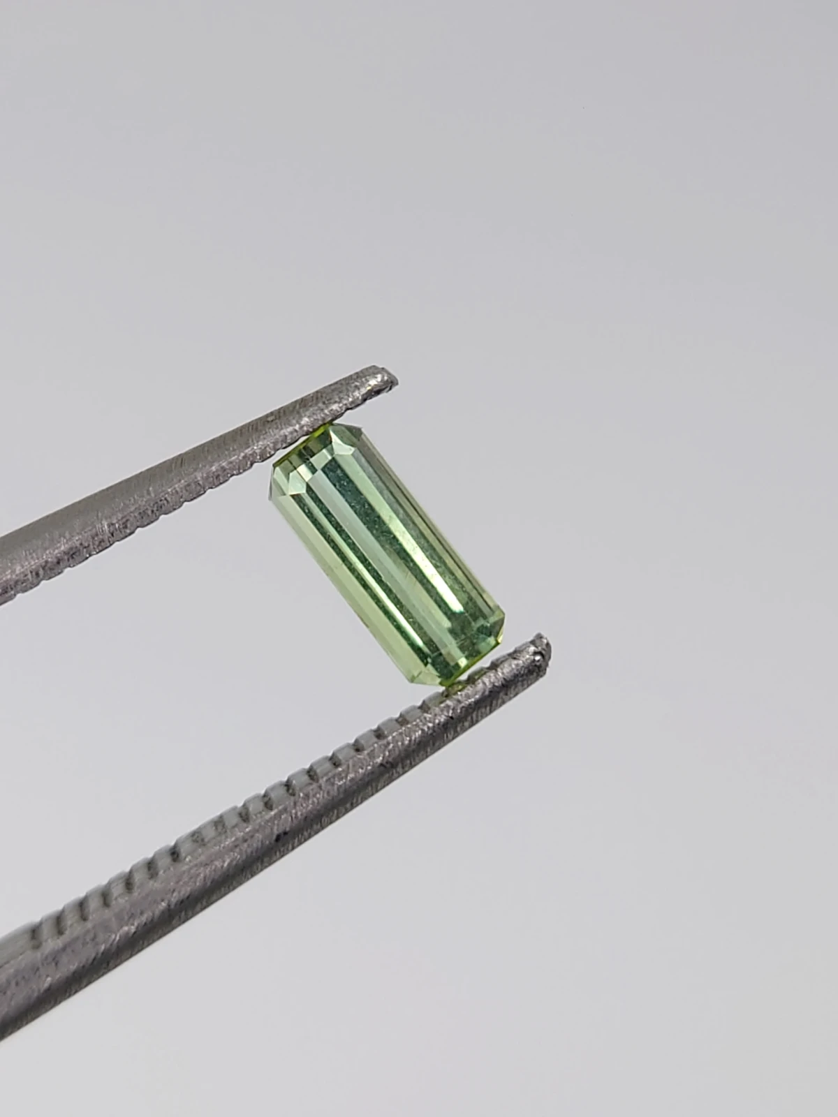 0.35ct Natural Grey Green Tourmaline Octagon Cut Loose Gemstone From Afghanistan — view 7