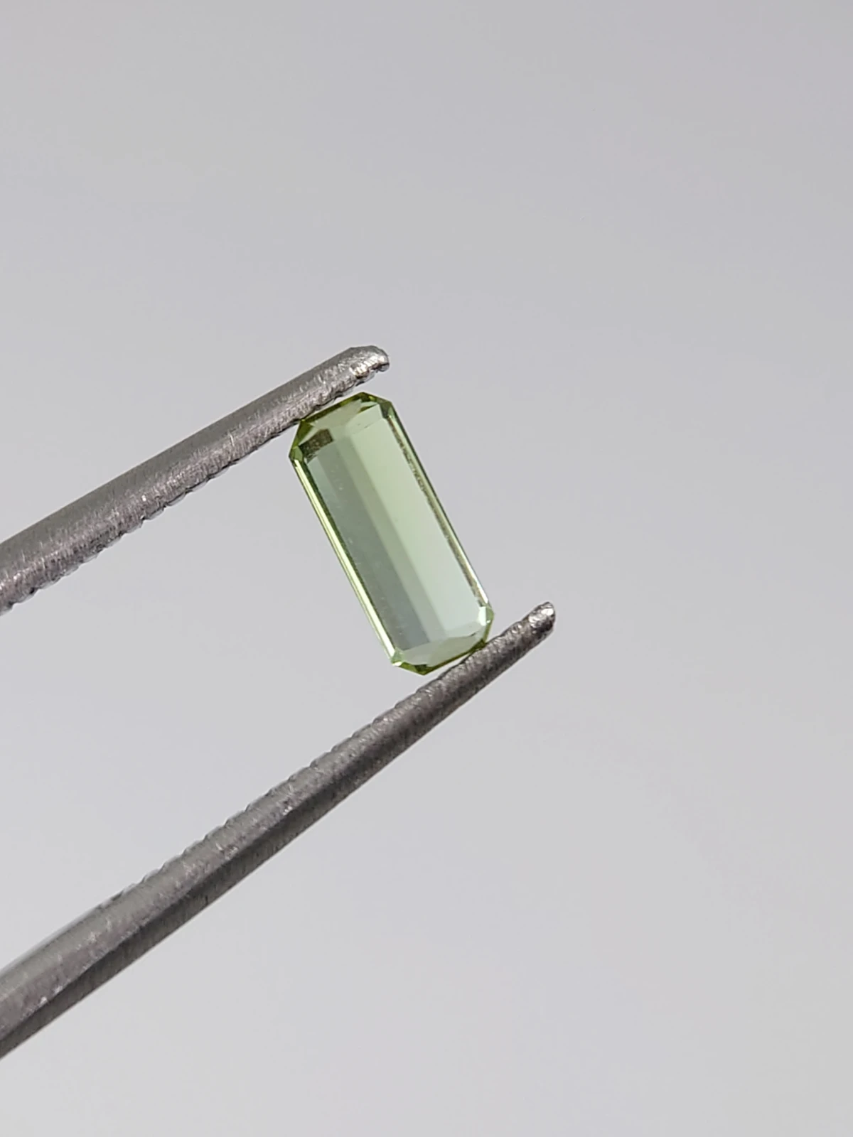 0.35ct Natural Grey Green Tourmaline Octagon Cut Loose Gemstone From Afghanistan — view 8