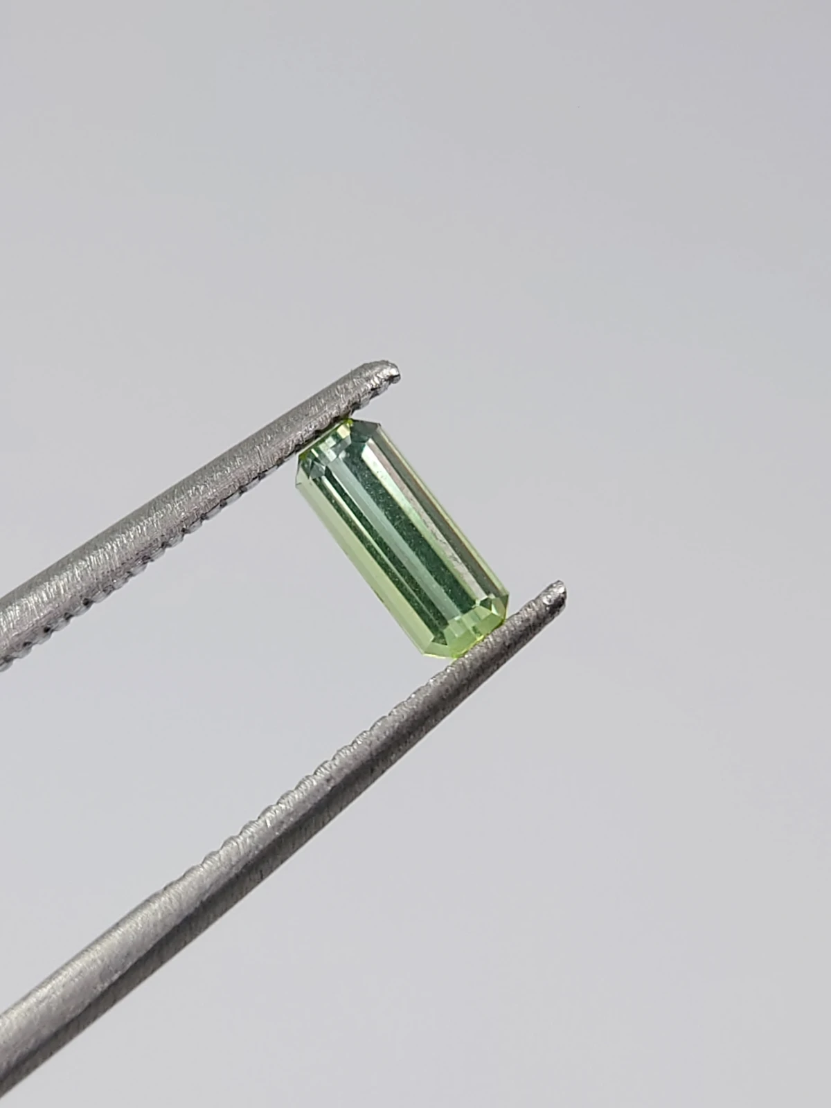 0.35ct Natural Grey Green Tourmaline Octagon Cut Loose Gemstone From Afghanistan — view 9