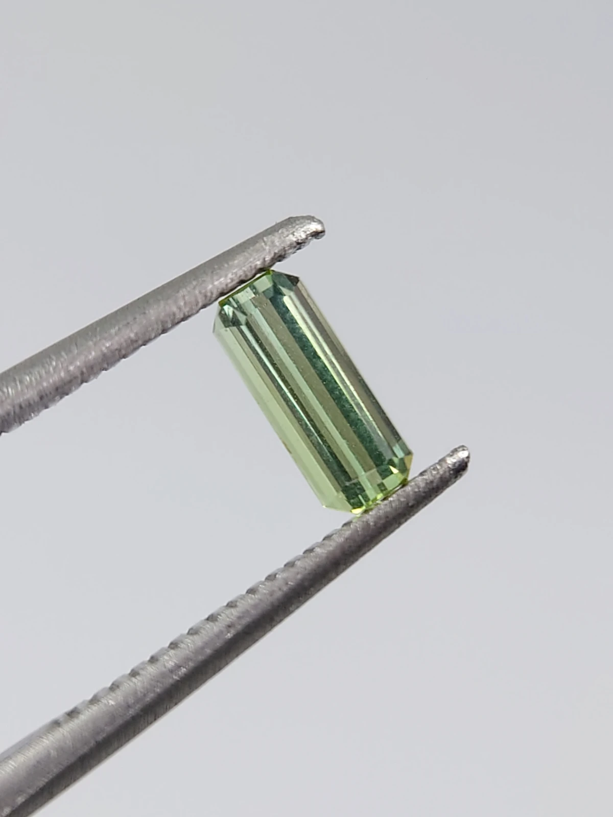 0.35ct Natural Grey Green Tourmaline Octagon Cut Loose Gemstone From Afghanistan — view 10