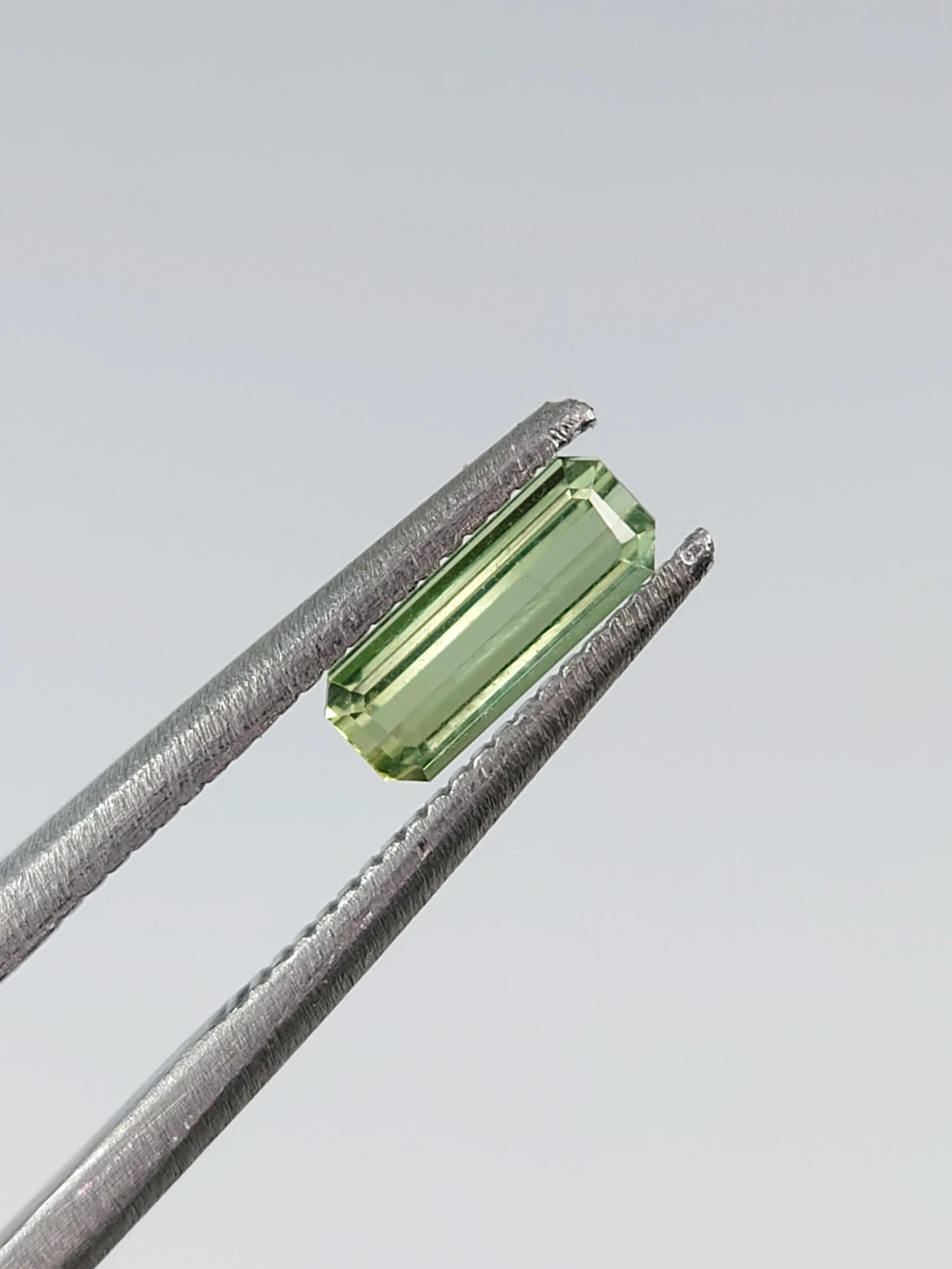 0.38ct Natural Grey Green Tourmaline  Octagon Cut Loose Gemstone From Afghanistan — view 1