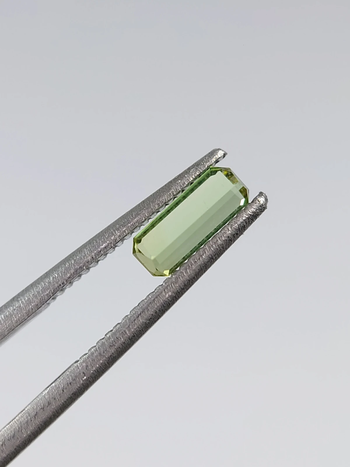 0.38ct Natural Grey Green Tourmaline  Octagon Cut Loose Gemstone From Afghanistan — view 2