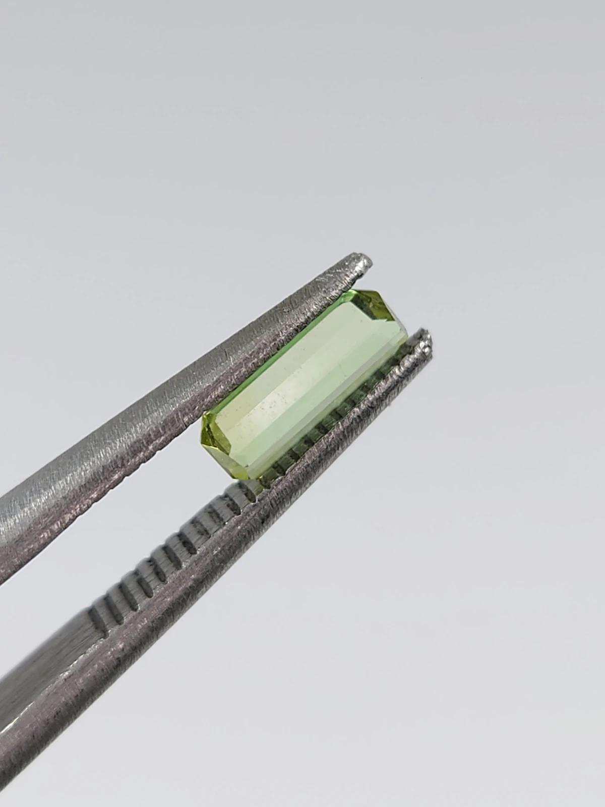 0.38ct Natural Grey Green Tourmaline  Octagon Cut Loose Gemstone From Afghanistan — view 3