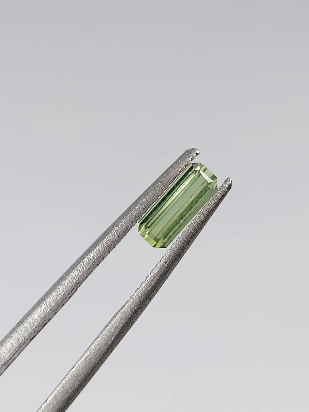 0.38ct Natural Grey Green Tourmaline  Octagon Cut Loose Gemstone From Afghanistan — view 5
