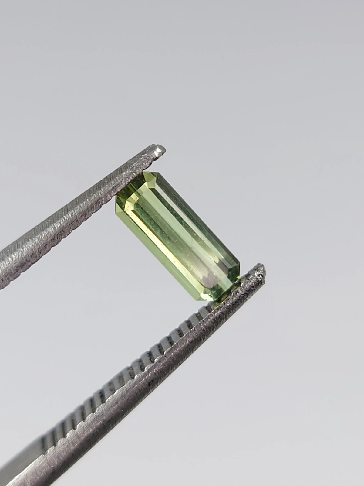 0.38ct Natural Grey Green Tourmaline  Octagon Cut Loose Gemstone From Afghanistan — view 6
