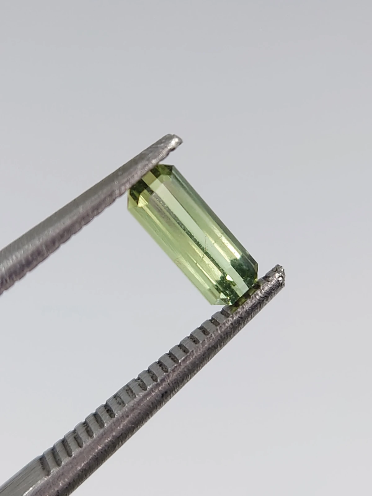 0.38ct Natural Grey Green Tourmaline  Octagon Cut Loose Gemstone From Afghanistan — view 7