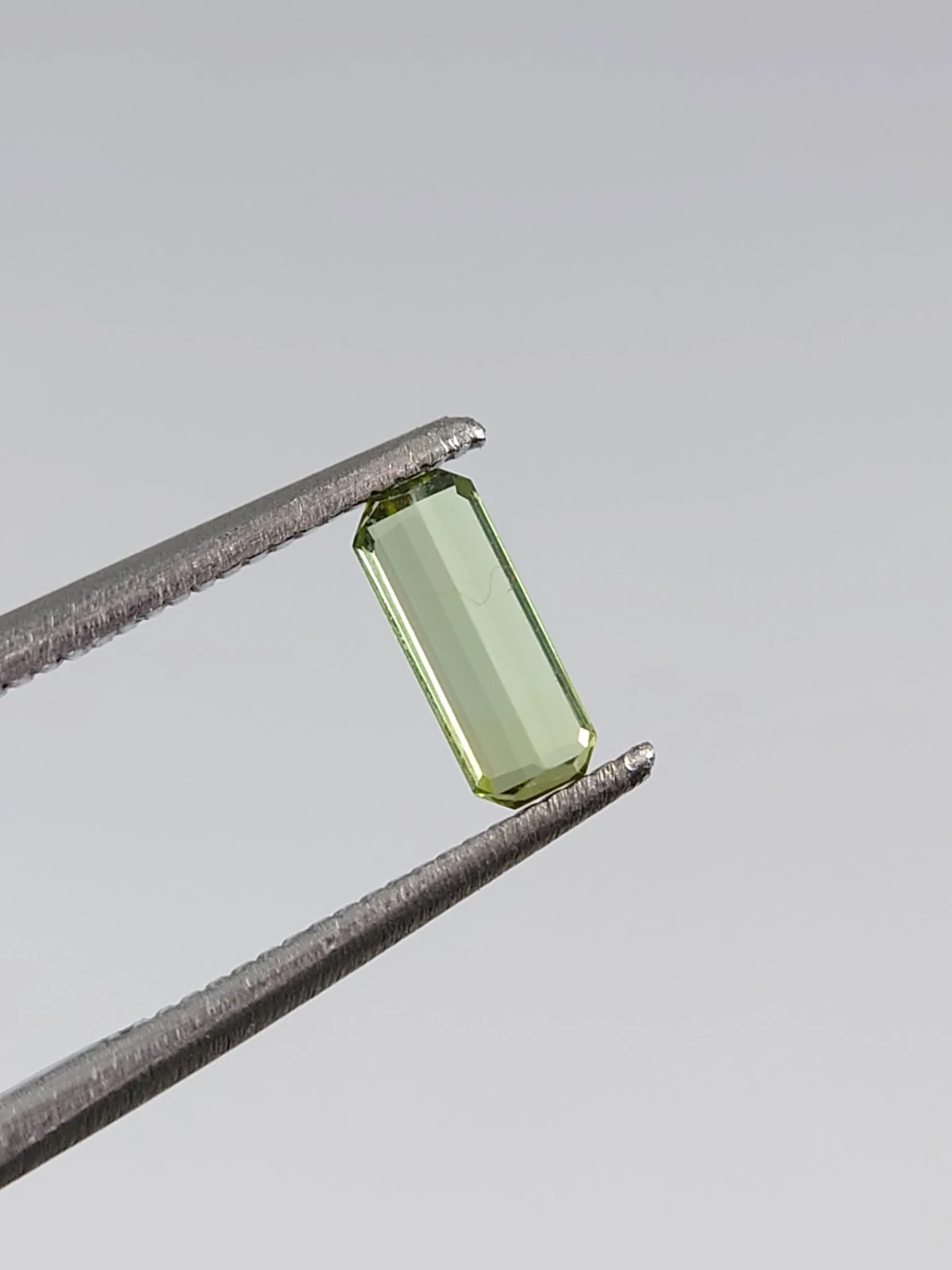 0.38ct Natural Grey Green Tourmaline  Octagon Cut Loose Gemstone From Afghanistan — view 8