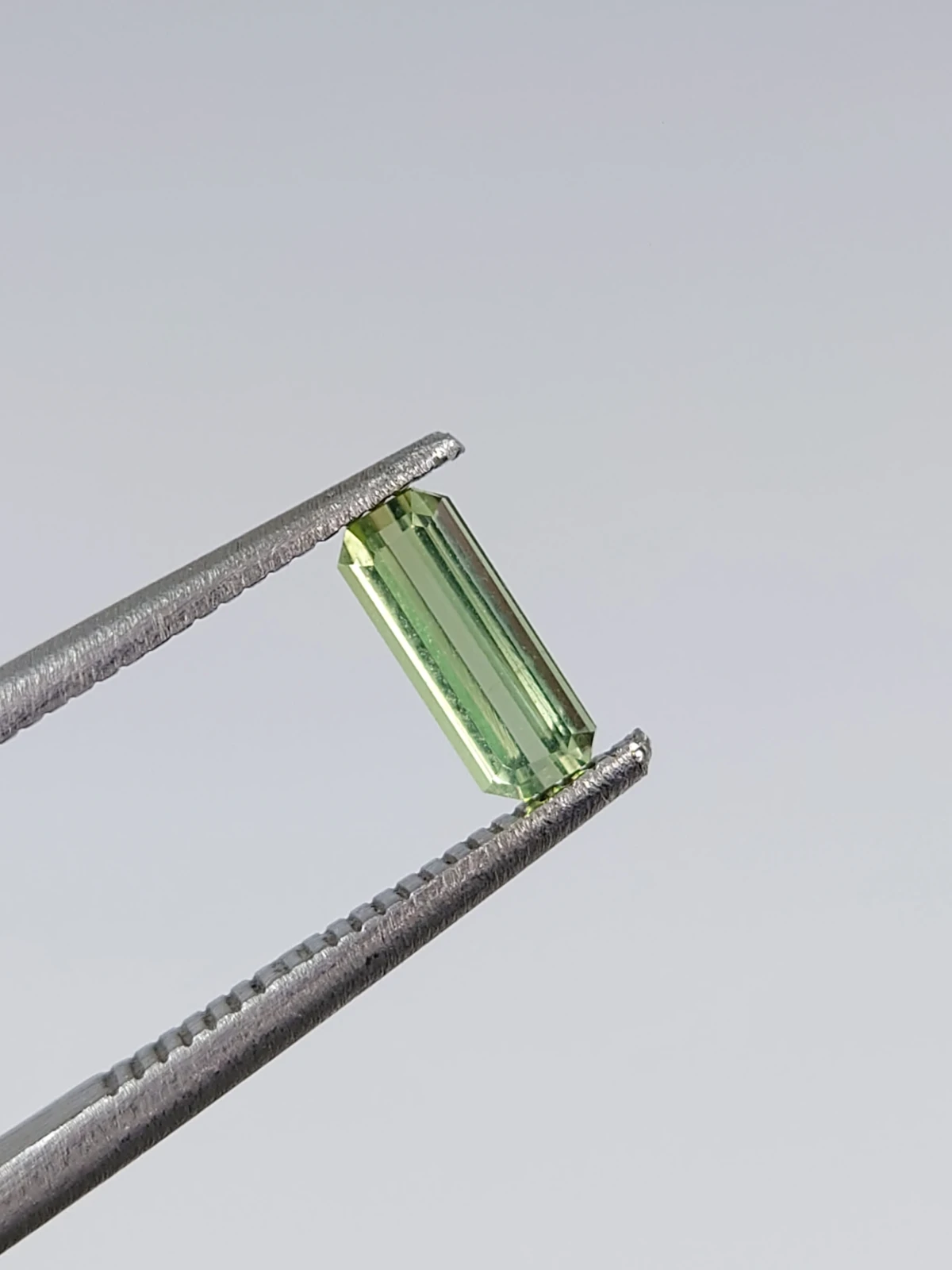 0.38ct Natural Grey Green Tourmaline  Octagon Cut Loose Gemstone From Afghanistan — view 9