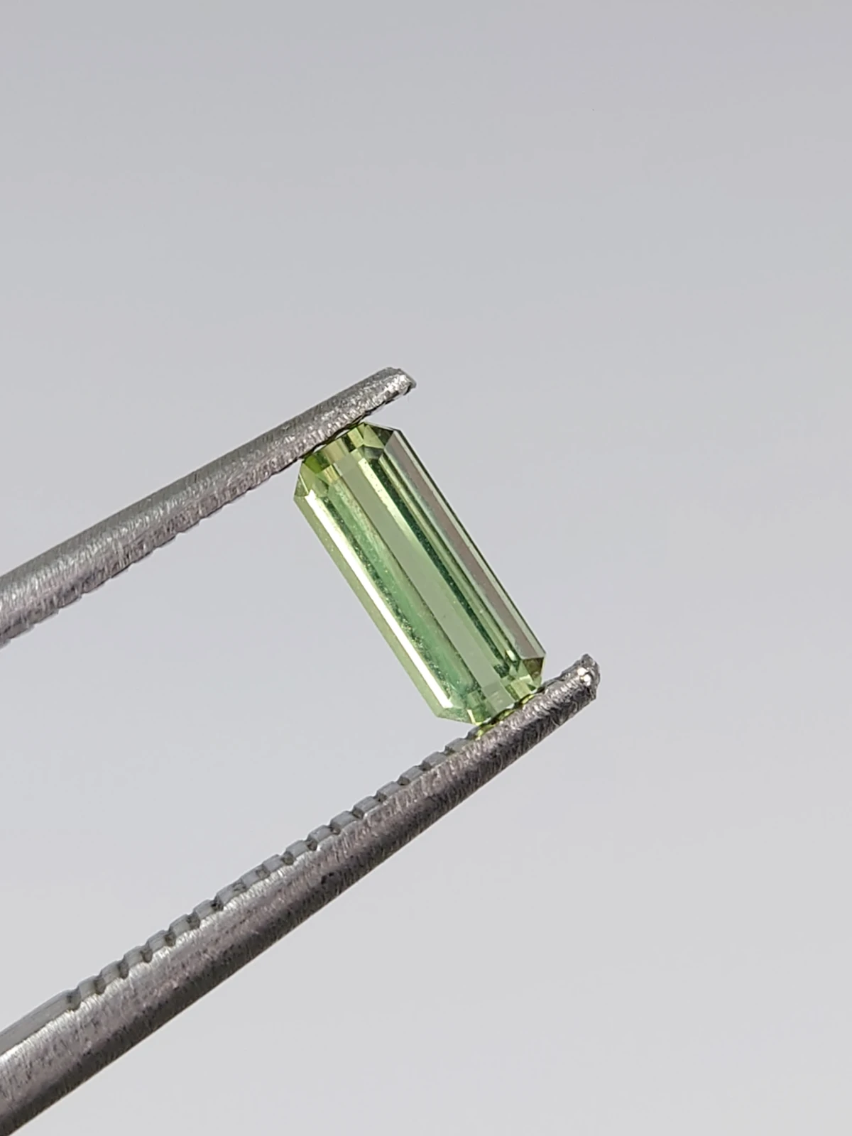 0.38ct Natural Grey Green Tourmaline  Octagon Cut Loose Gemstone From Afghanistan — view 10