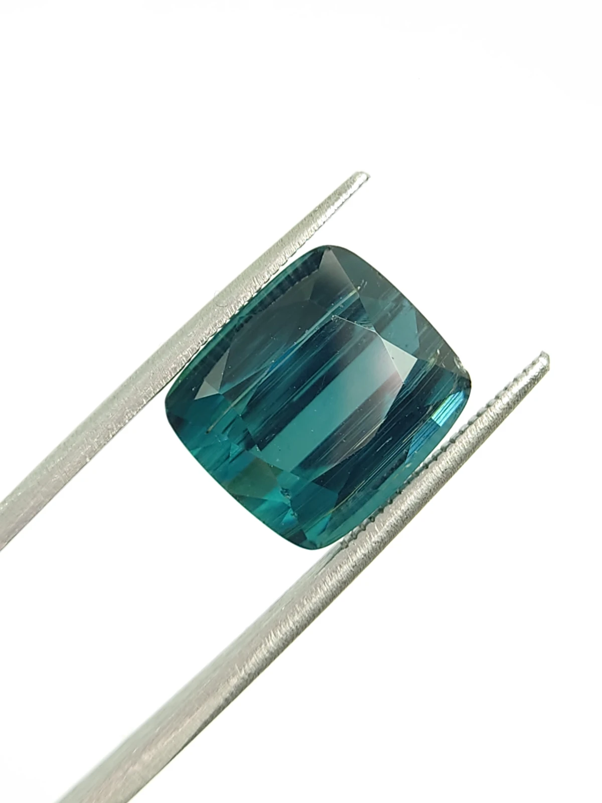 11.18ct Natural Indicolite Tourmaline Cushion Cut Loose Gemstone From Afghanistan — view 1