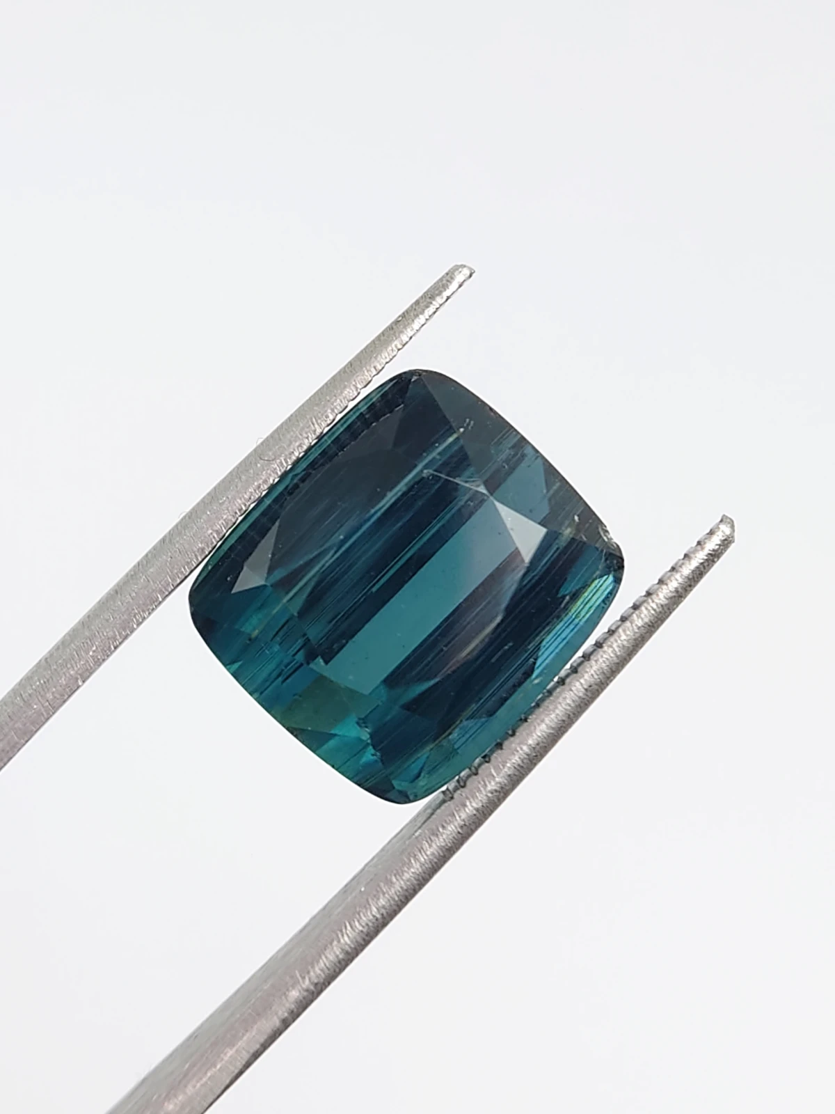 11.18ct Natural Indicolite Tourmaline Cushion Cut Loose Gemstone From Afghanistan — view 4