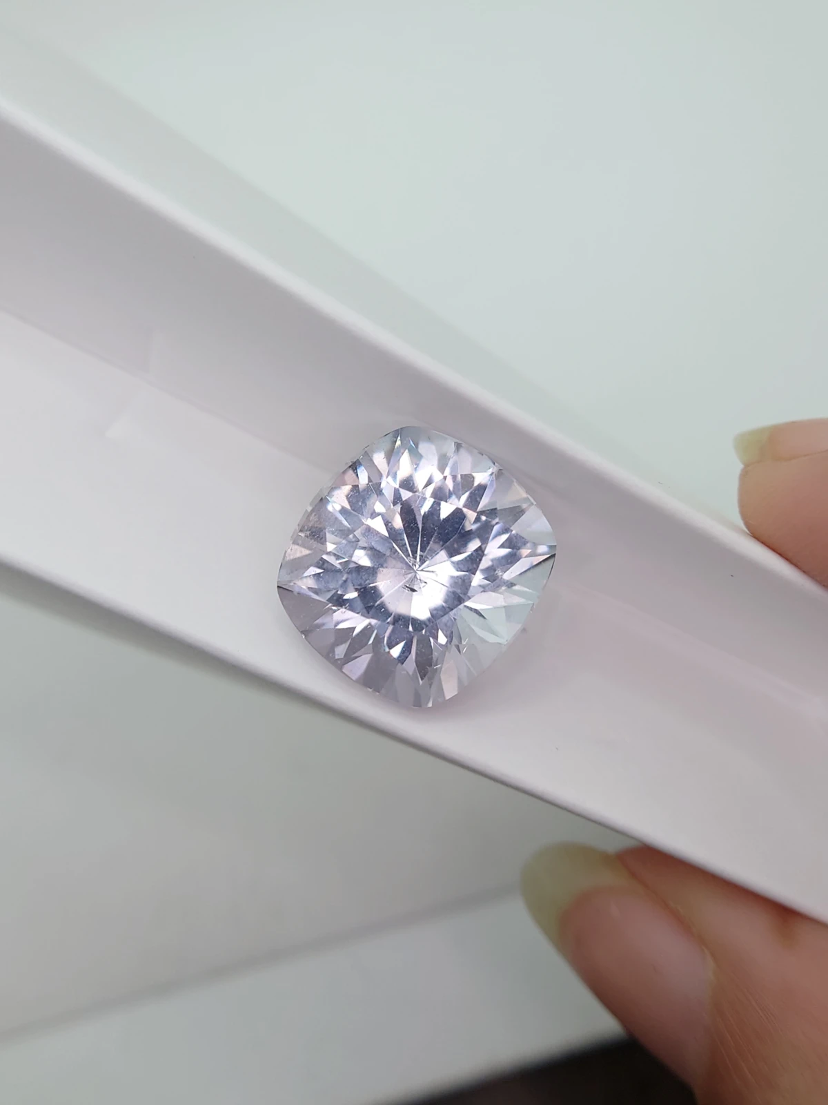 15.52ct Natural Morganite Cushion Cut Loose Gemstone From Madagascar — view 6