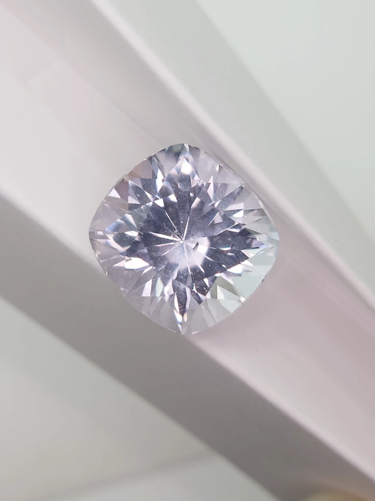 15.52ct Natural Morganite Cushion Cut Loose Gemstone From Madagascar — view 9